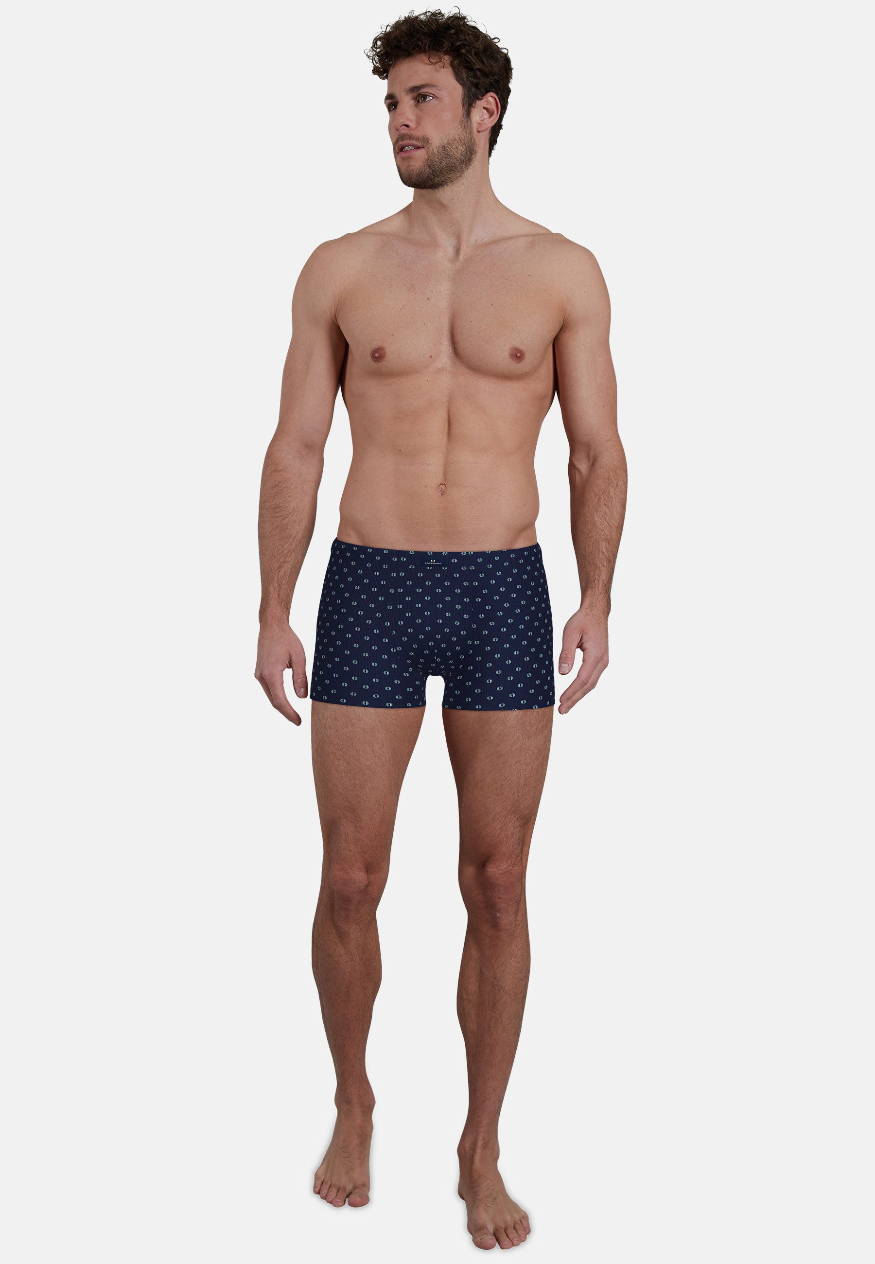 GÖTZBURG Retro Pants Edingburgh (2er Pack) gemustert, basic, kurz, atmungsaktiv, Baumwollmix