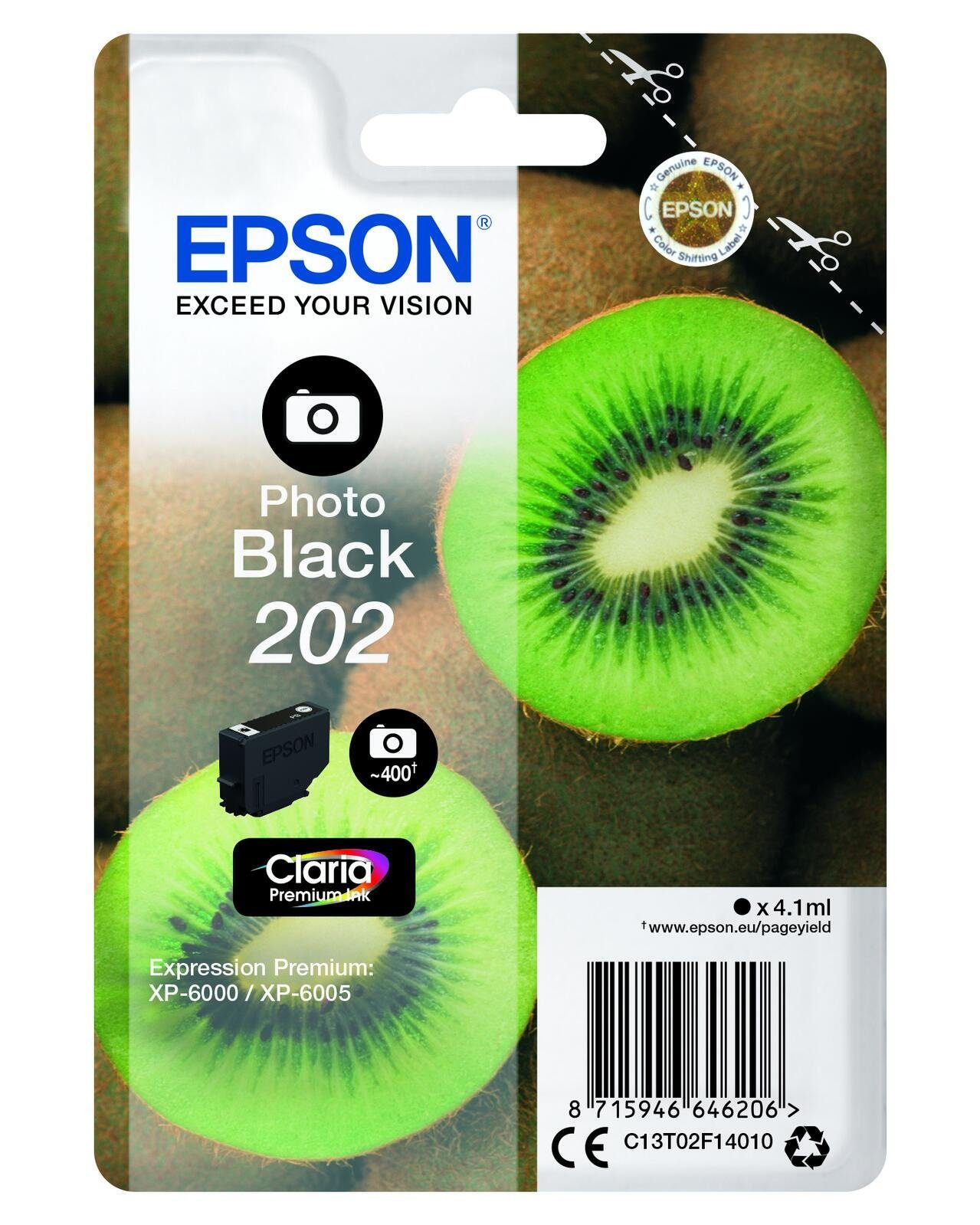 Epson Epson 202 Kiwi Druckerpatrone foto schwarz Tintenpatrone