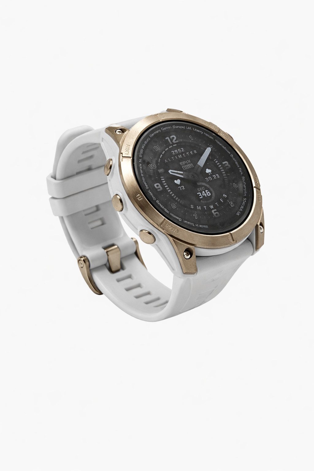 Garmin Epix Pro Gen 2, 51 mm Smartwatch (3,56 cm cm/1,4 Zoll, Garmin OS) Einzelartikel, 2-tlg., Smartwatch inkl. Silikonarmband und USB-C Lade-/Datenkabel, AMOLED Saphirglas Titan-Lünette Herzfrequenzsensor Taschenlampe
