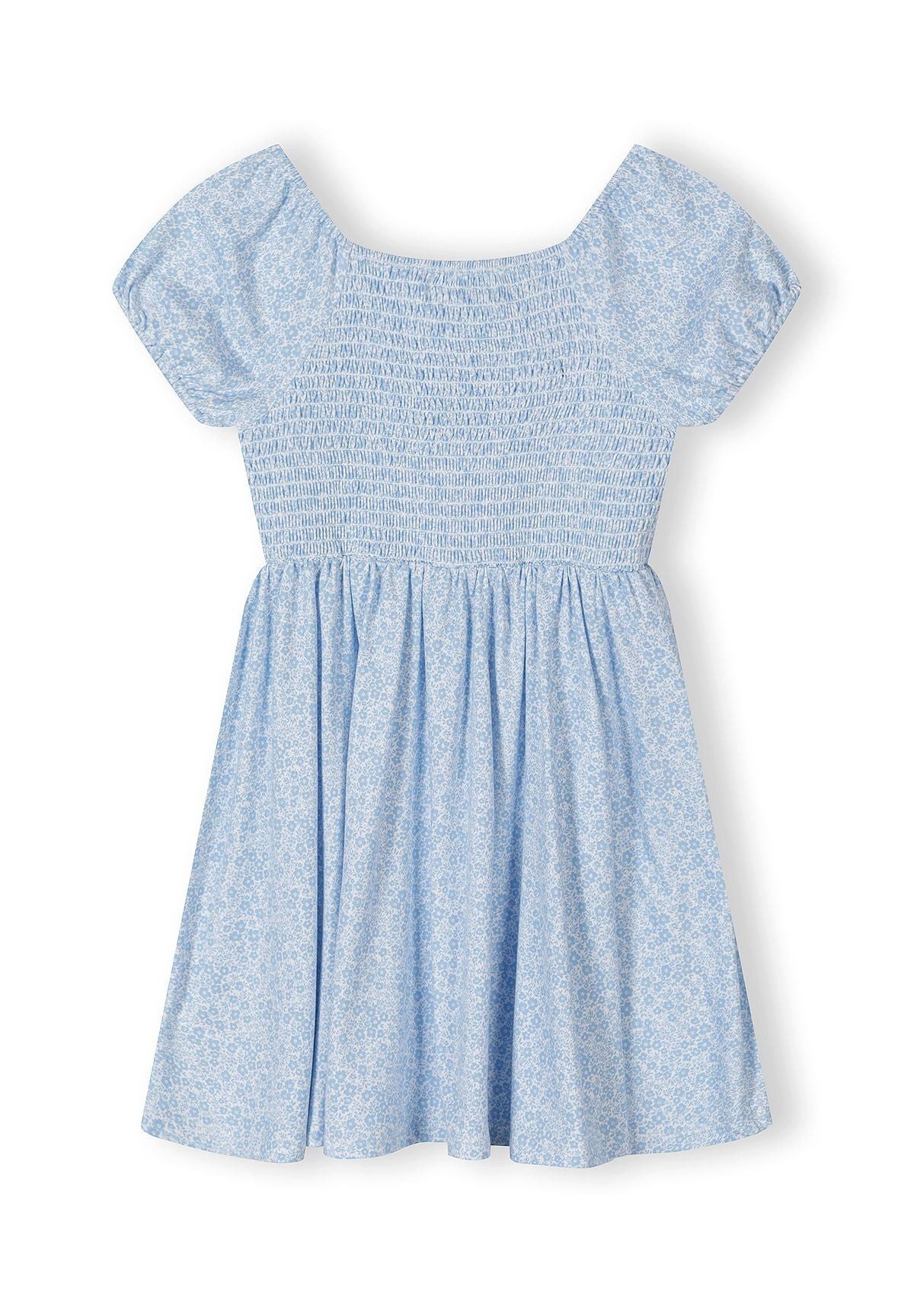 MINOTI Jerseykleid für Mädchen mit Smokoberteil Blumenmuster – Bild 3 von 4