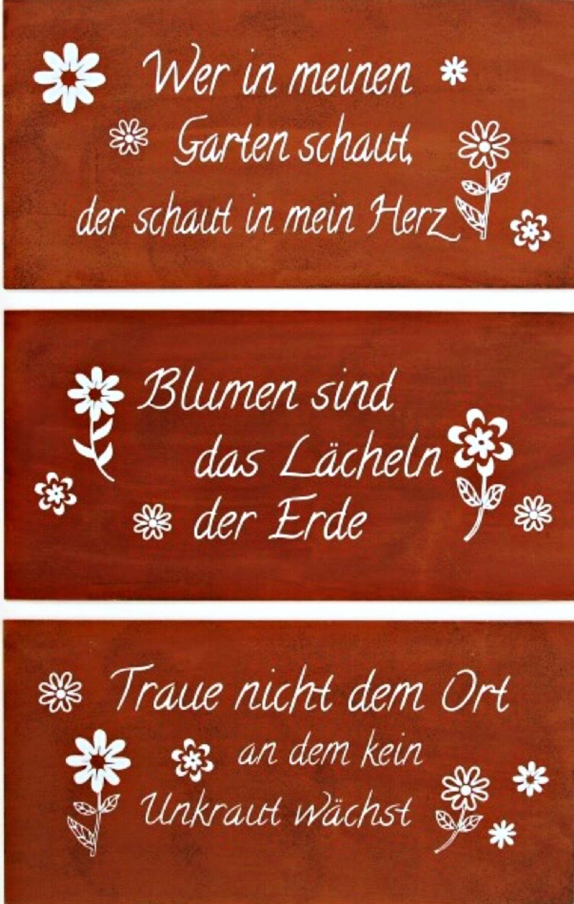 BOLTZE Wandbild, Garten, Rostfarbenes Garten Metallschild günstig online kaufen