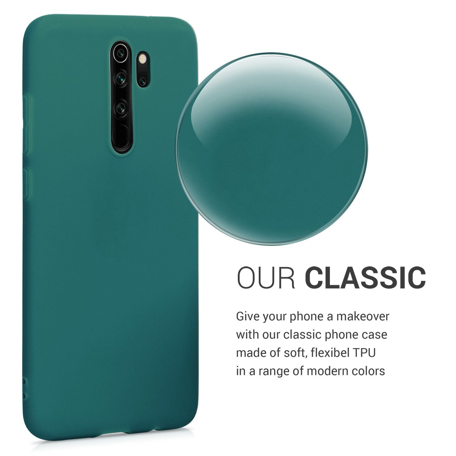 kwmobile Handyhülle Hülle für Xiaomi Redmi Note 8 Pro, Hülle Silikon - Soft Handyhülle - Handy Case Cover