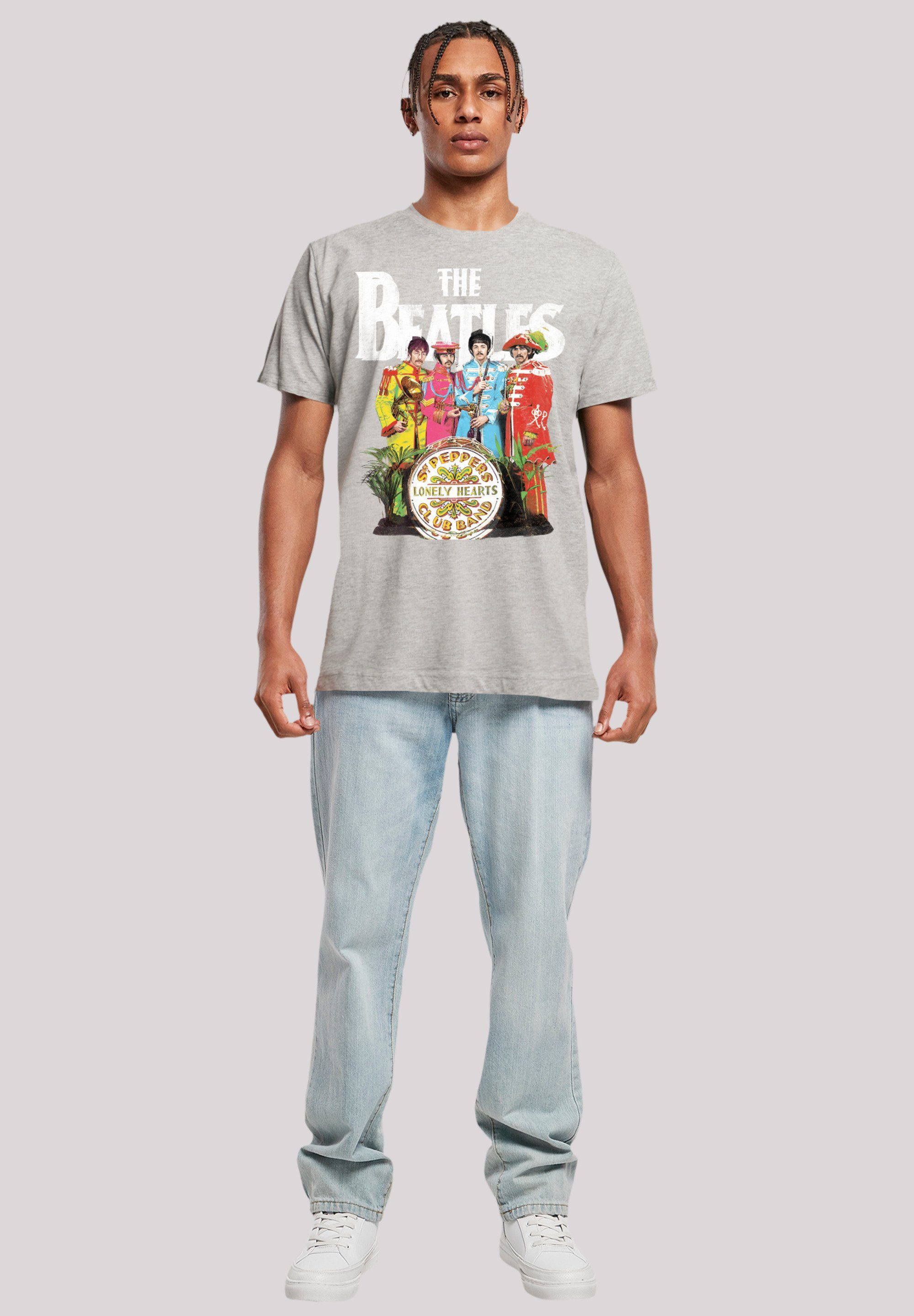 grey Beatles F4NT4STIC Print Pepper The Sgt heather T-Shirt