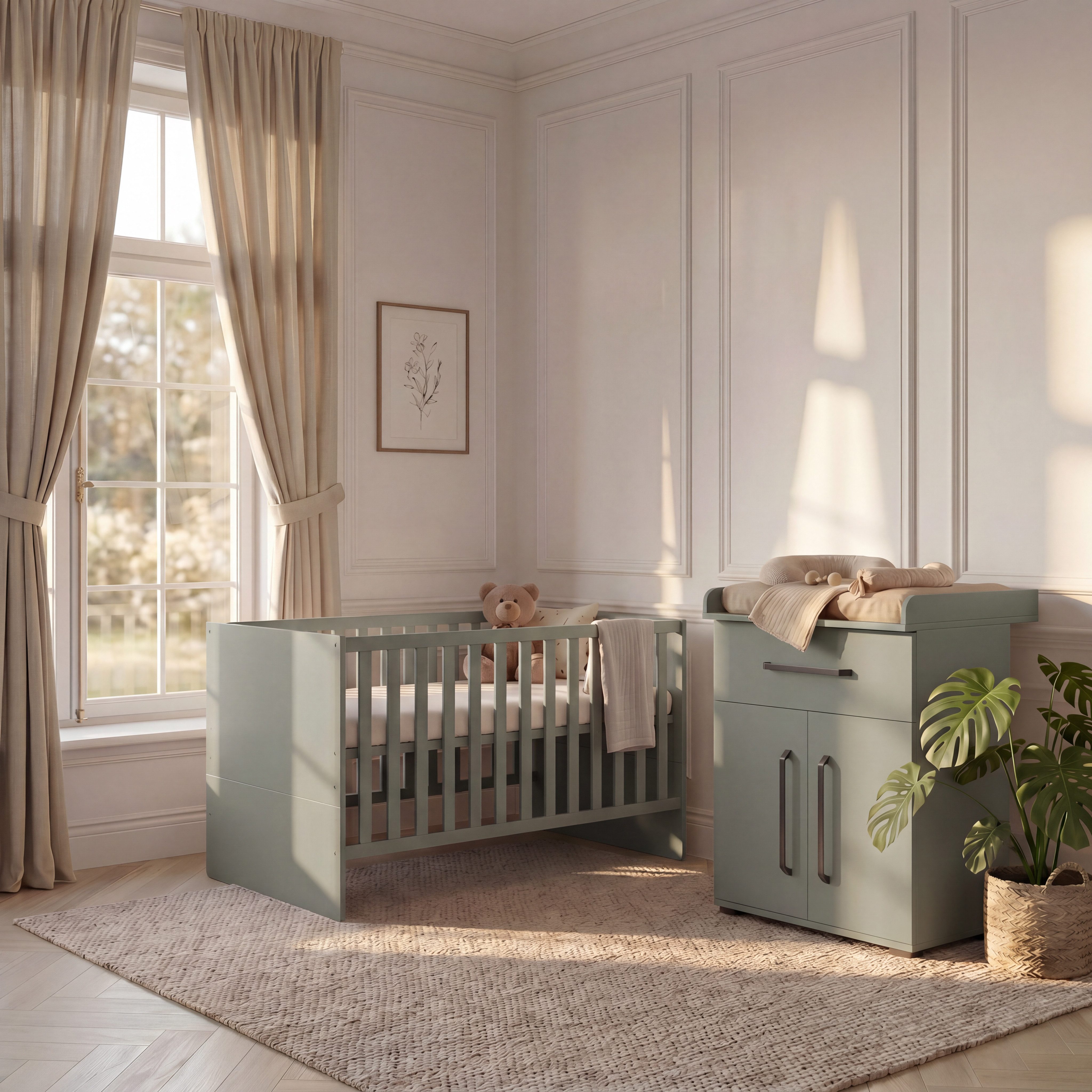 arthur berndt Babybett Premium Essentials, Made in Germany, Massivholz, inkl. Lattenrost