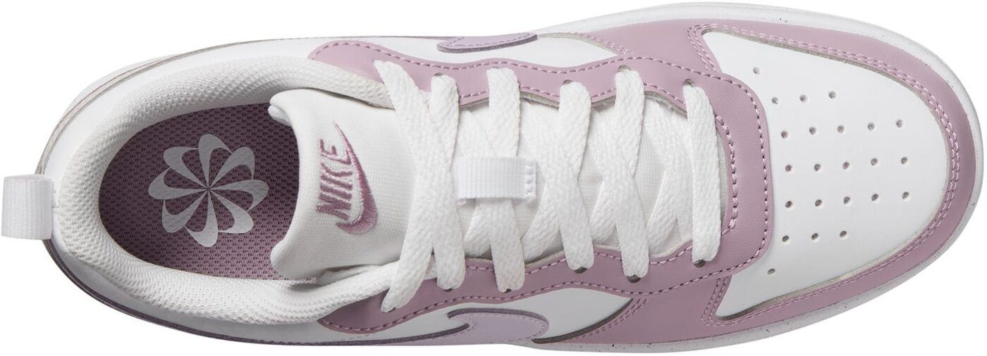 Nike COURT BOROUGH LOW RECRAFT (GS) WHITE/VENICE-PLUM FOG-WHITE Trainingsschuh