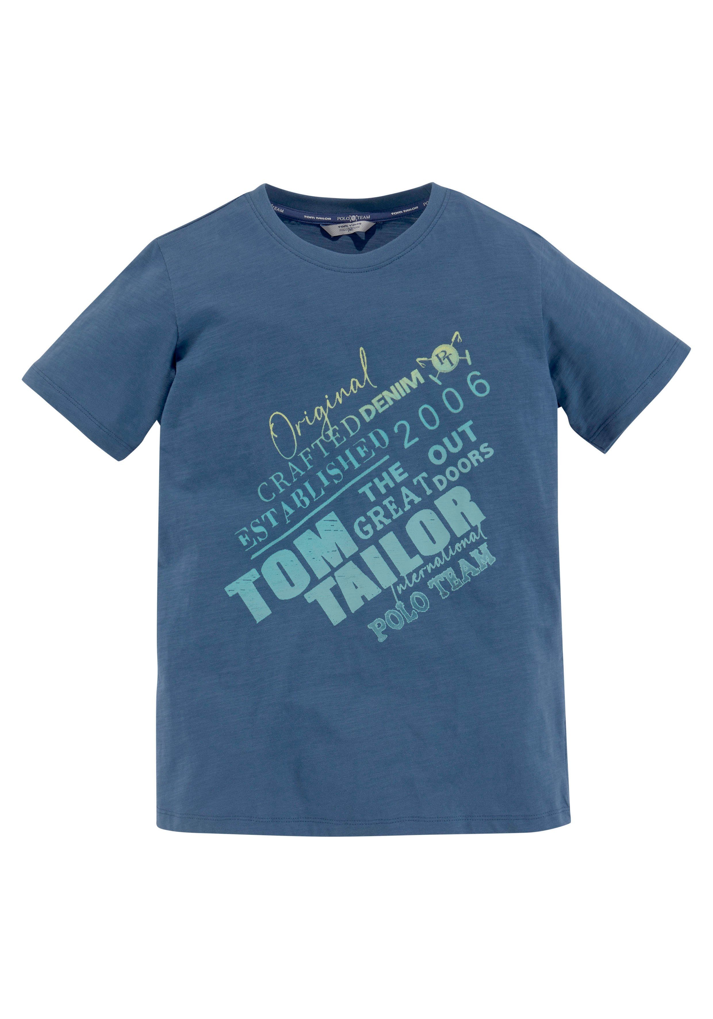 TOM TAILOR Polo Team T-Shirt »aus Slub-Garn« | OTTO