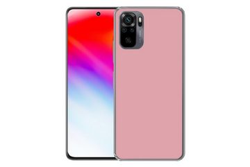 MuchoWow Handyhülle Rosa - Farben - Innenraum - Einfarbig - Farbe, Phone Case, Handyhülle Xiaomi Redmi Note 10, Silikon, Schutzhülle