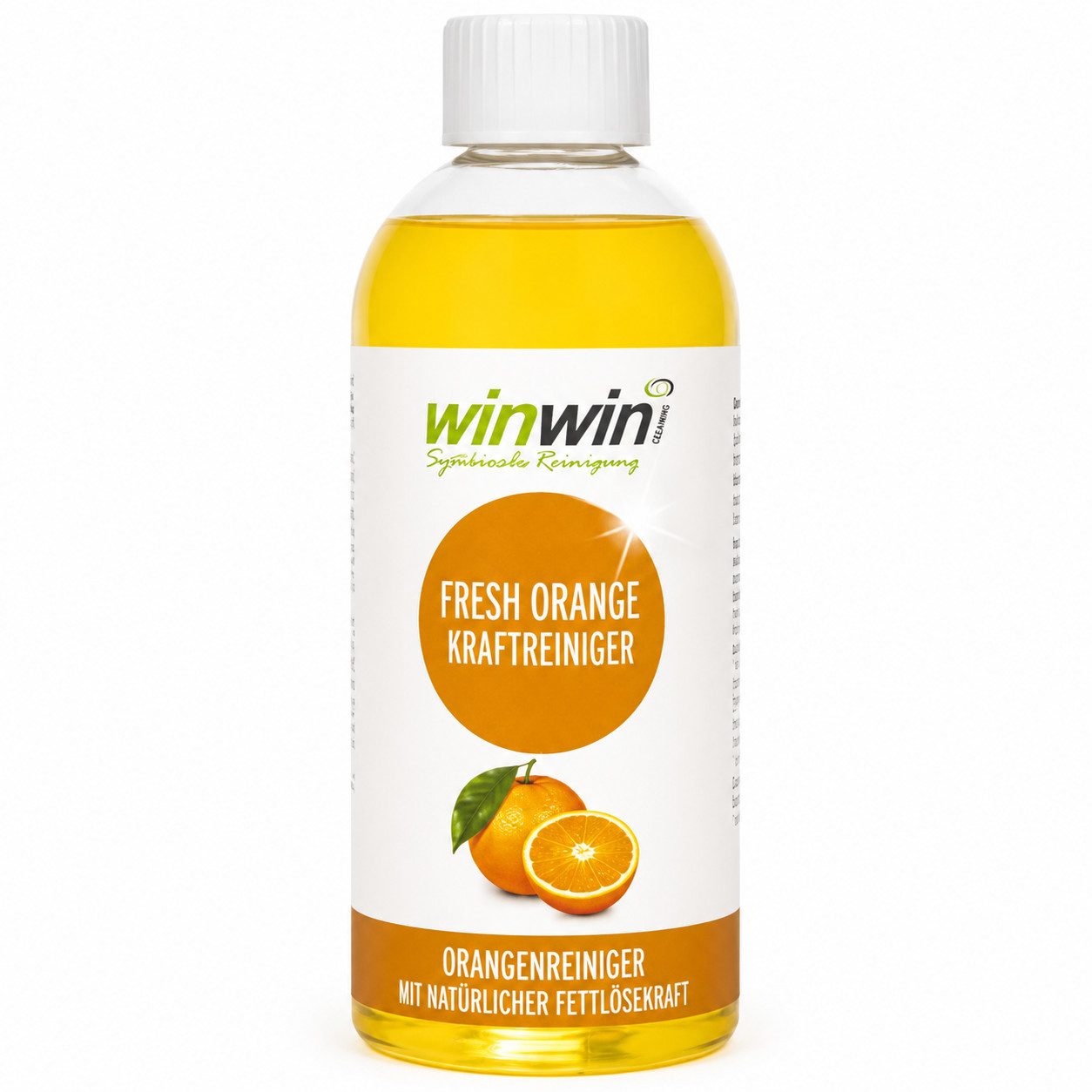 winwinCLEAN fresh Orange kraftvoller Orangenreiniger Orangenölreiniger-Konzentrat Universalreiniger (1x winwinCLEAN fresh Orange Orangenreiniger 500ml Geruchs-, Fleckenentferner Fettlöser Reiniger für Haushalt&Auto&Co)