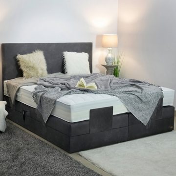 PAARA Boxspringbett Florenz elektrisch verstellbar mit Motor alles, mit einzigartigem Belüftungssystem