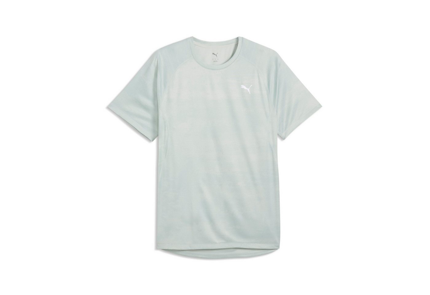 PUMA Laufshirt M RUN VELOCITY AOP TEE Slim Fit Passform, kurze Ärmel, für Training, mit Print-Applikation