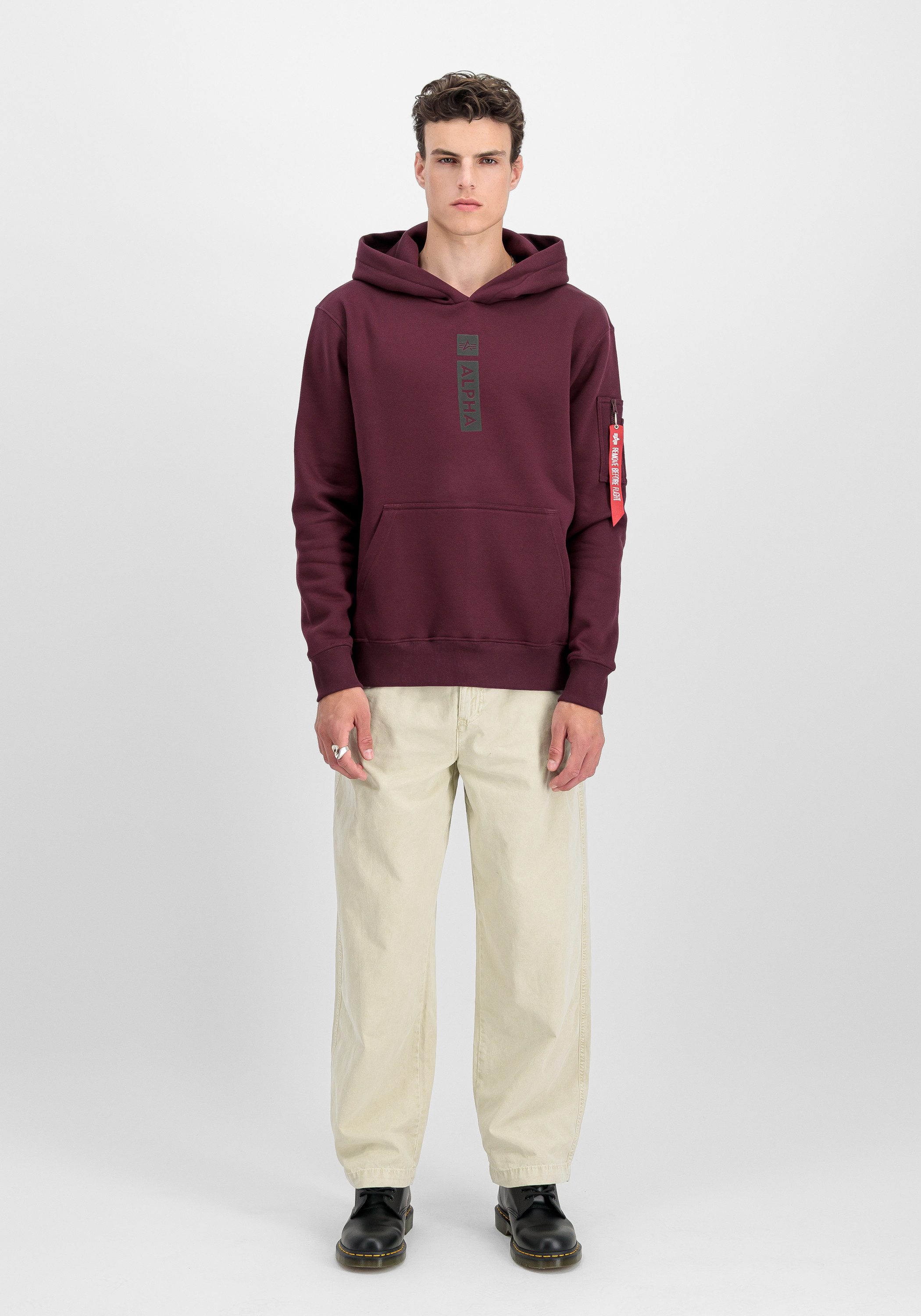 Alpha Industries Hoodie Alpha Puff Print Hoodie