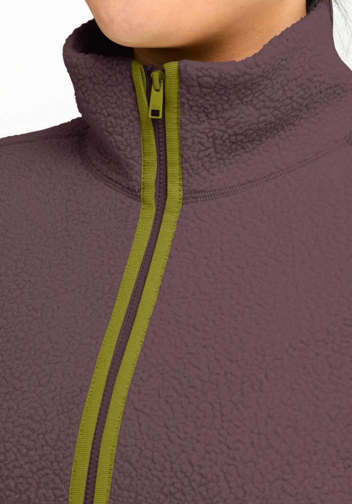 Jack Wolfskin Fleecejacke LITE CURL FZ W mit weichem Material, atmungsaktiv, schnell trocknend, windabweisend