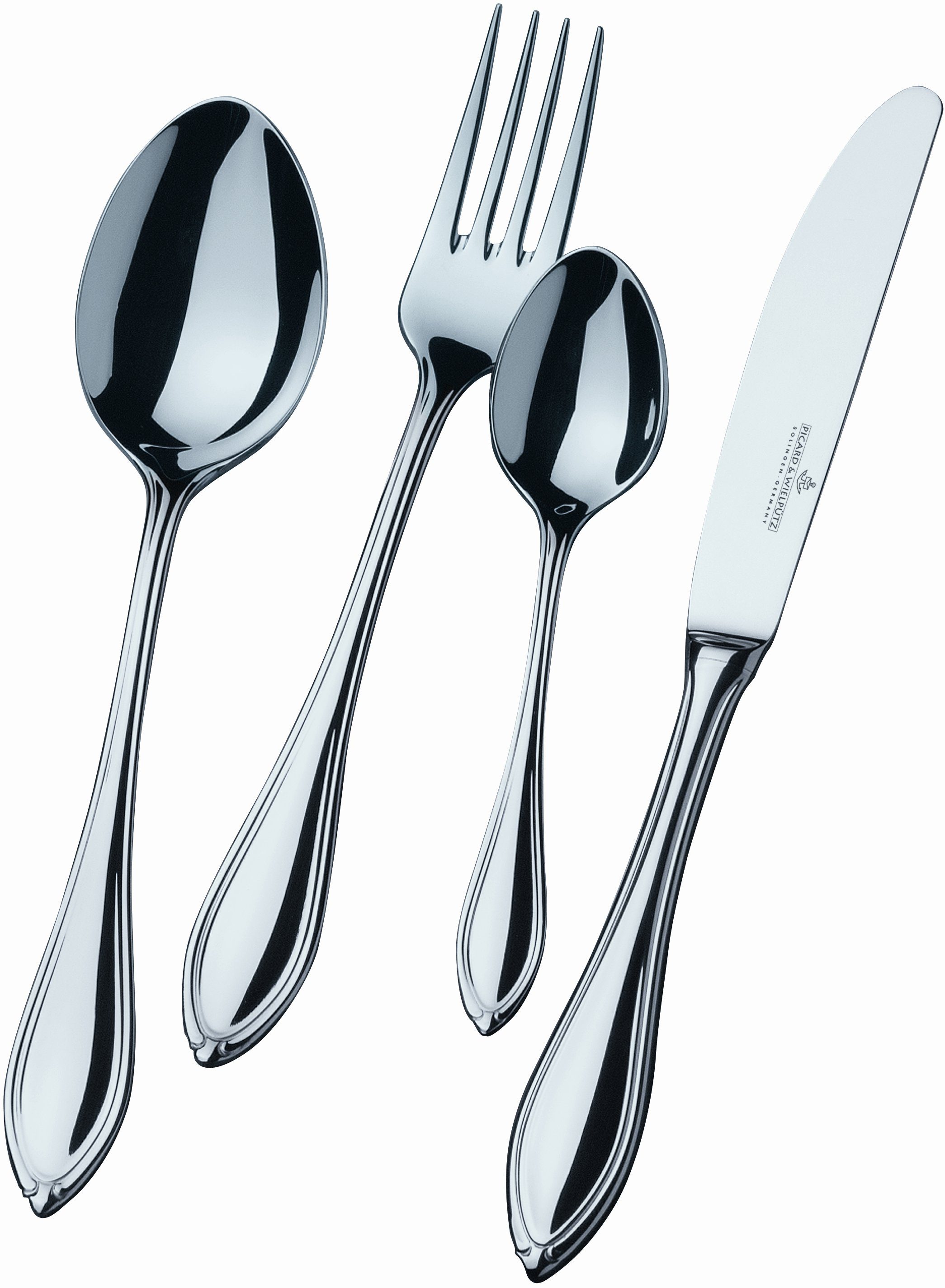 Picard & Wielpütz Solingen Besteck-Set Novara (24-tlg), 6 Personen, Chromnickelstahl 18/10, Made in Germany