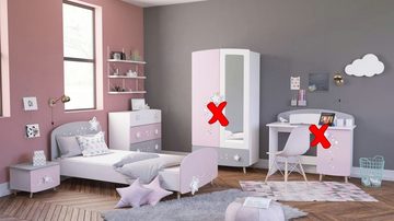 Kindermöbel 24 Komplettschlafzimmer Sternschnuppe 3-tlg, (3-tlg)