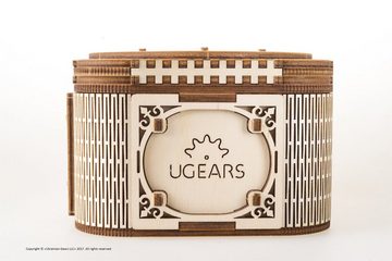 UGEARS 3D-Puzzle UGEARS Holz 3D-Puzzle Modellbausatz SCHATZTRUHE, 190 Puzzleteile
