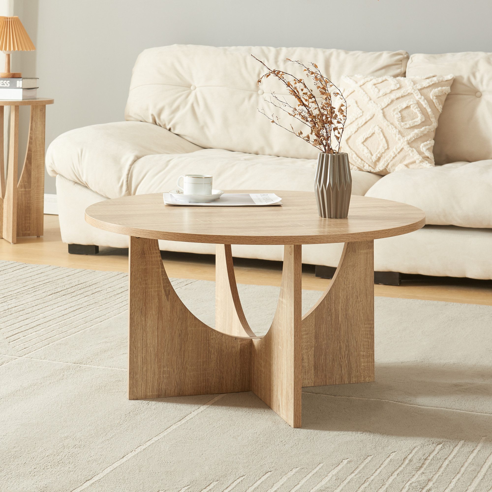en.casa Couchtisch, Beistelltisch »Rindal« 80x41,5 cm günstig online kaufen