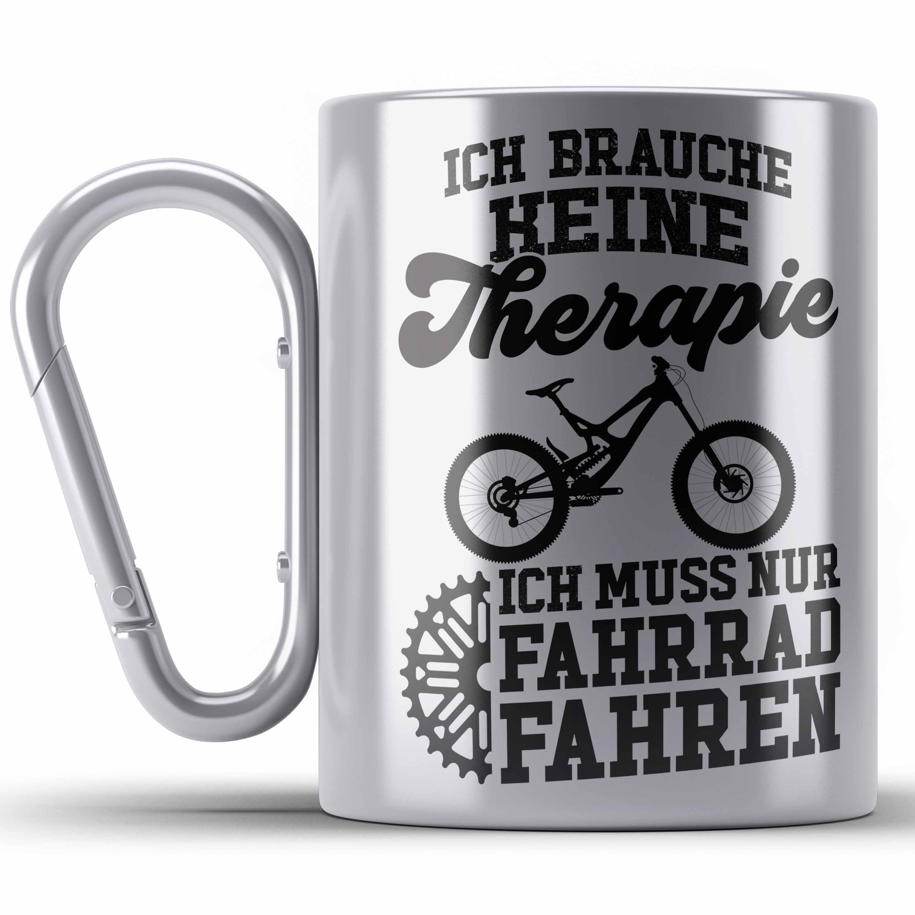 Trendation Thermotasse Fahrrad Radfahrer Geschenk Rennrad Bike Geschenkideen Edelstahl Tasse