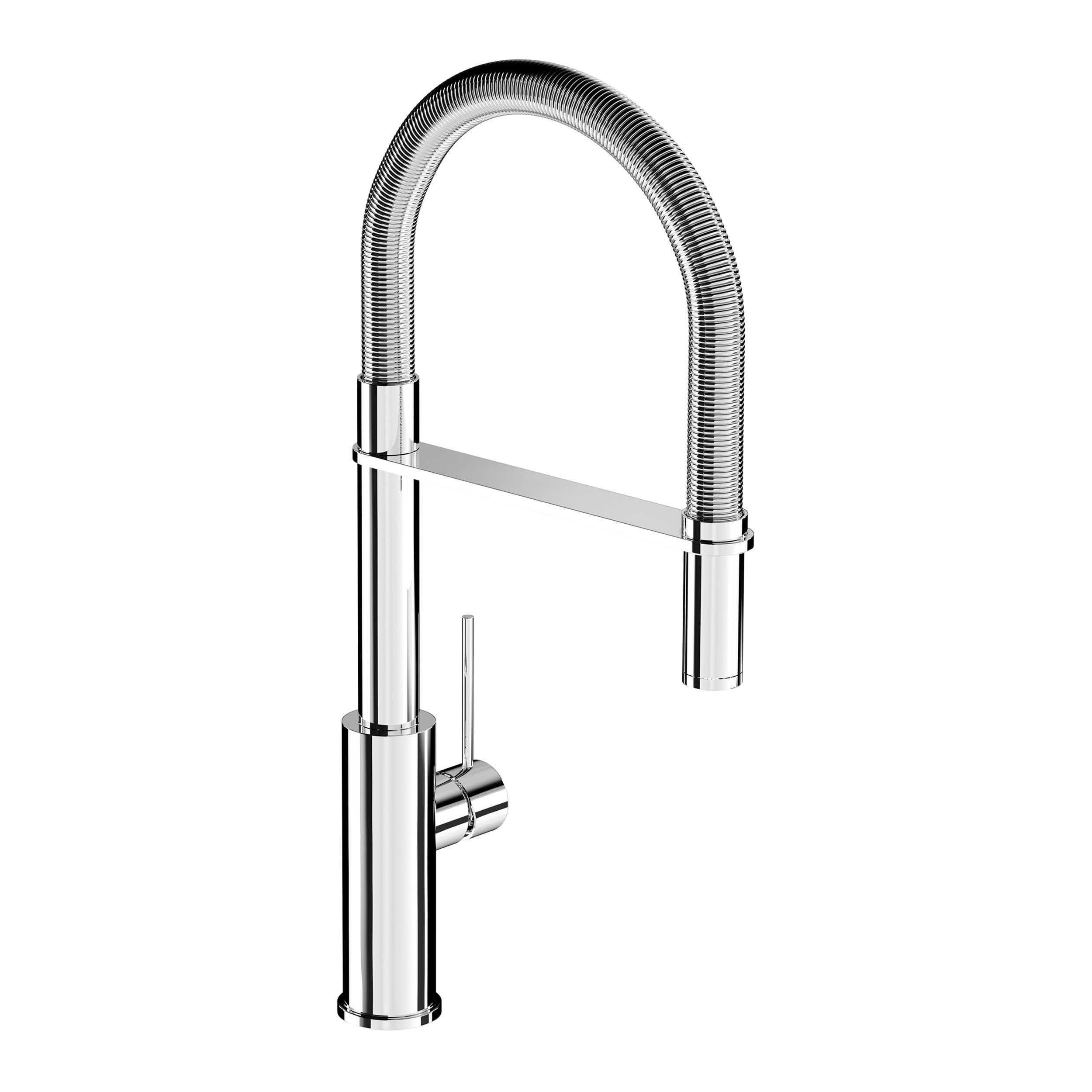 CHRIS BERGEN Küchenarmatur Design Spültischarmatur Wasserhahn Küche schwenkbar, mit abnehmbarer Pendelbrause