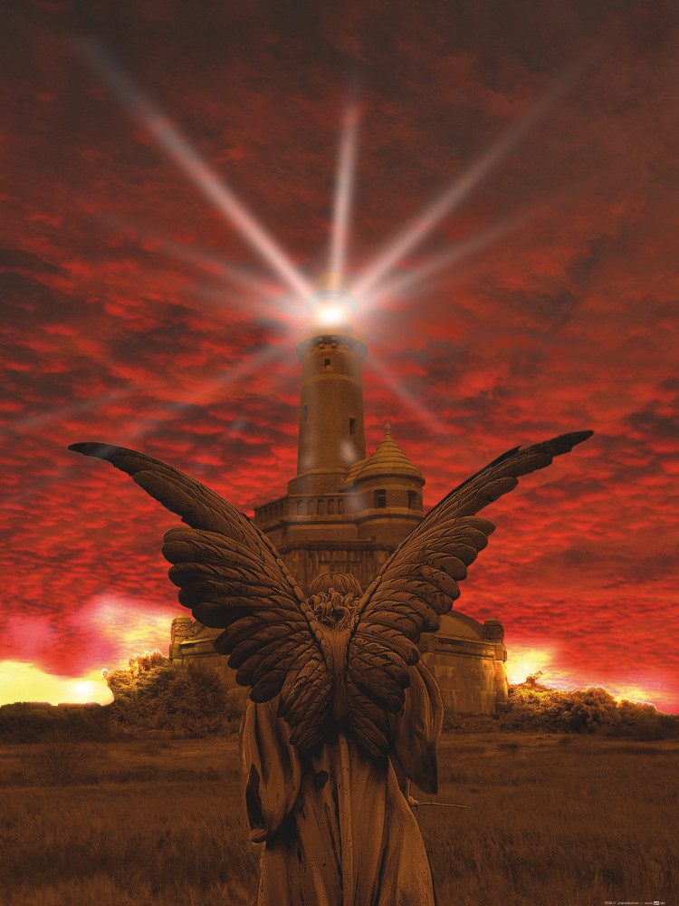 1art1 Poster Gothic Kunstdruck Bild - Engel Der Apokalypse (80 x 60 cm)