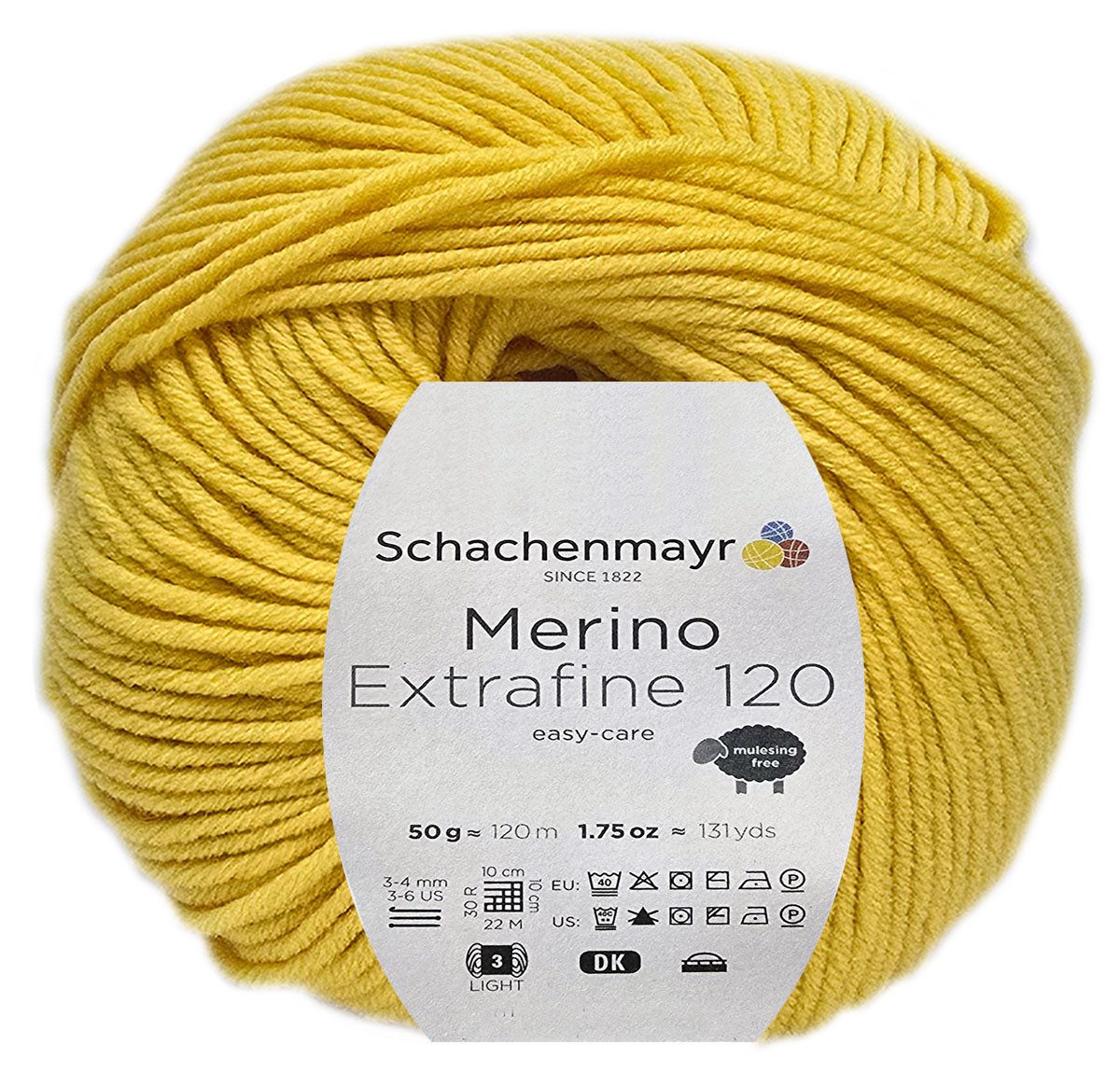 Schachenmayr 50 Gramm Schachenmayr Merino Extrafine 120 Farbauswahl Bastelgarn, 125 m