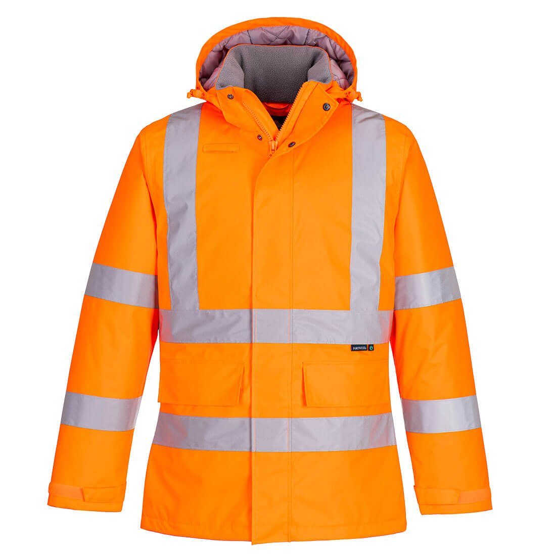 Arbeitsjacke Orange Hi-Vis Portwest Warnschutz Winterjacke