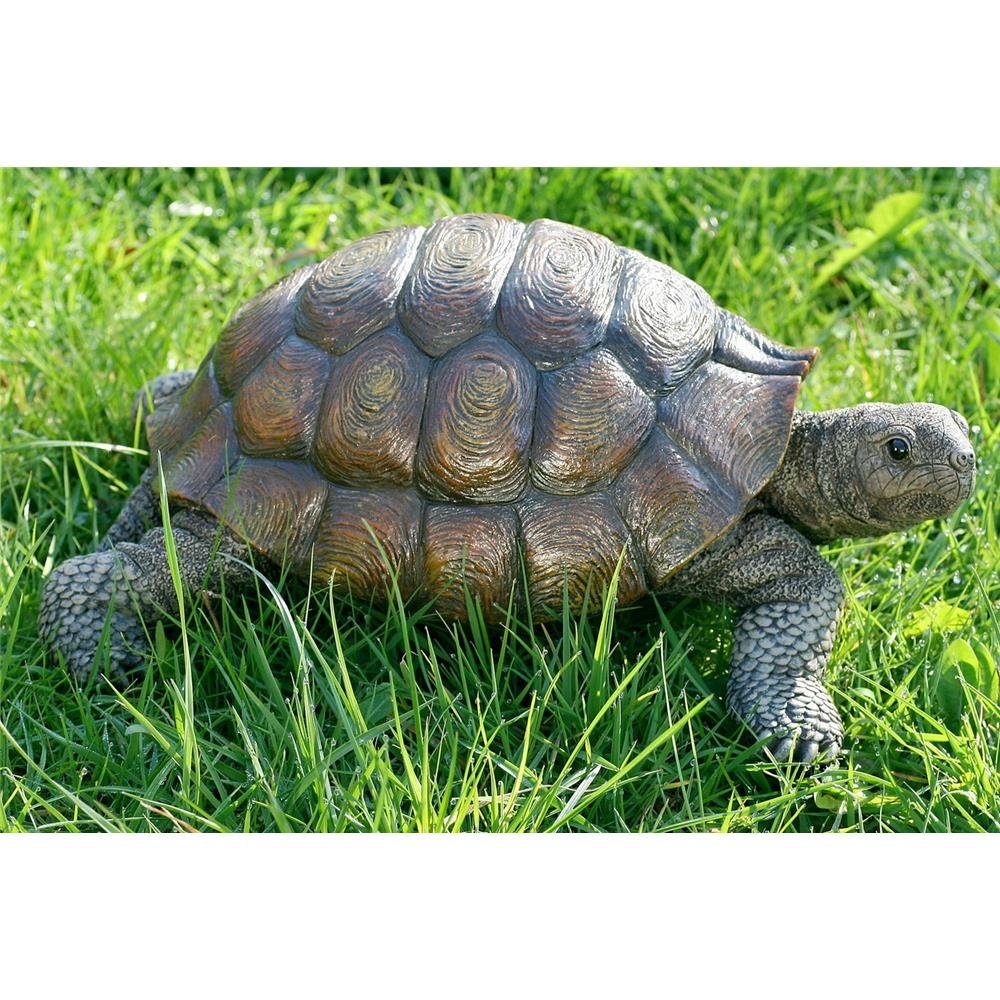 BOLTZE Tierfigur Slomo Schildkröte, aus Kunstharz, Braun, 34 x 25 x 14 cm, für Outdoor