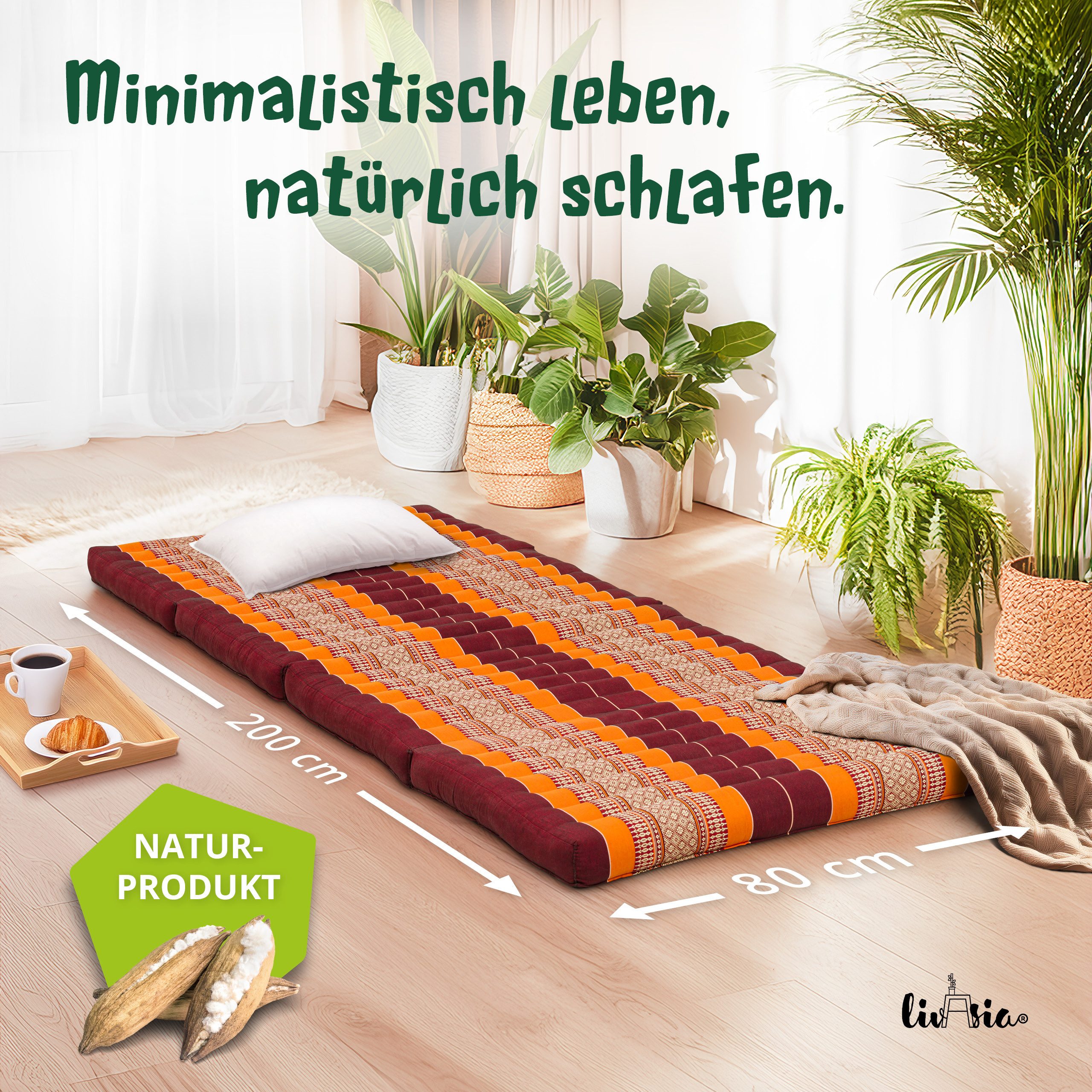 Klappmatratze Klappmatratze 80 cm Classic vegan und günstig online kaufen