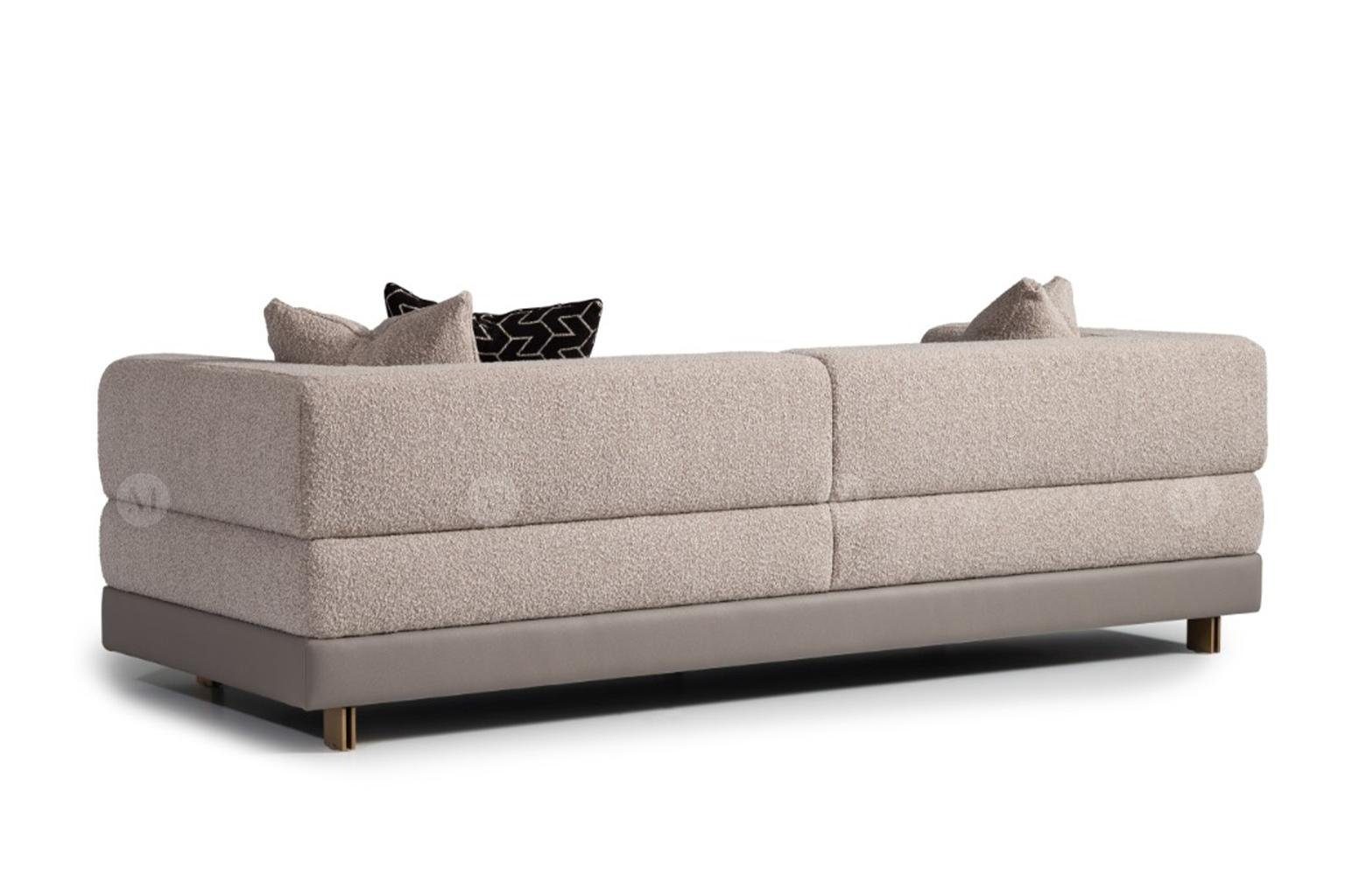 Dreisitzer 3-Sitzer Couch Moderne, Grau 3 1 Polstersofa in JVmoebel Sofa Made Sitzer Europa Teile,