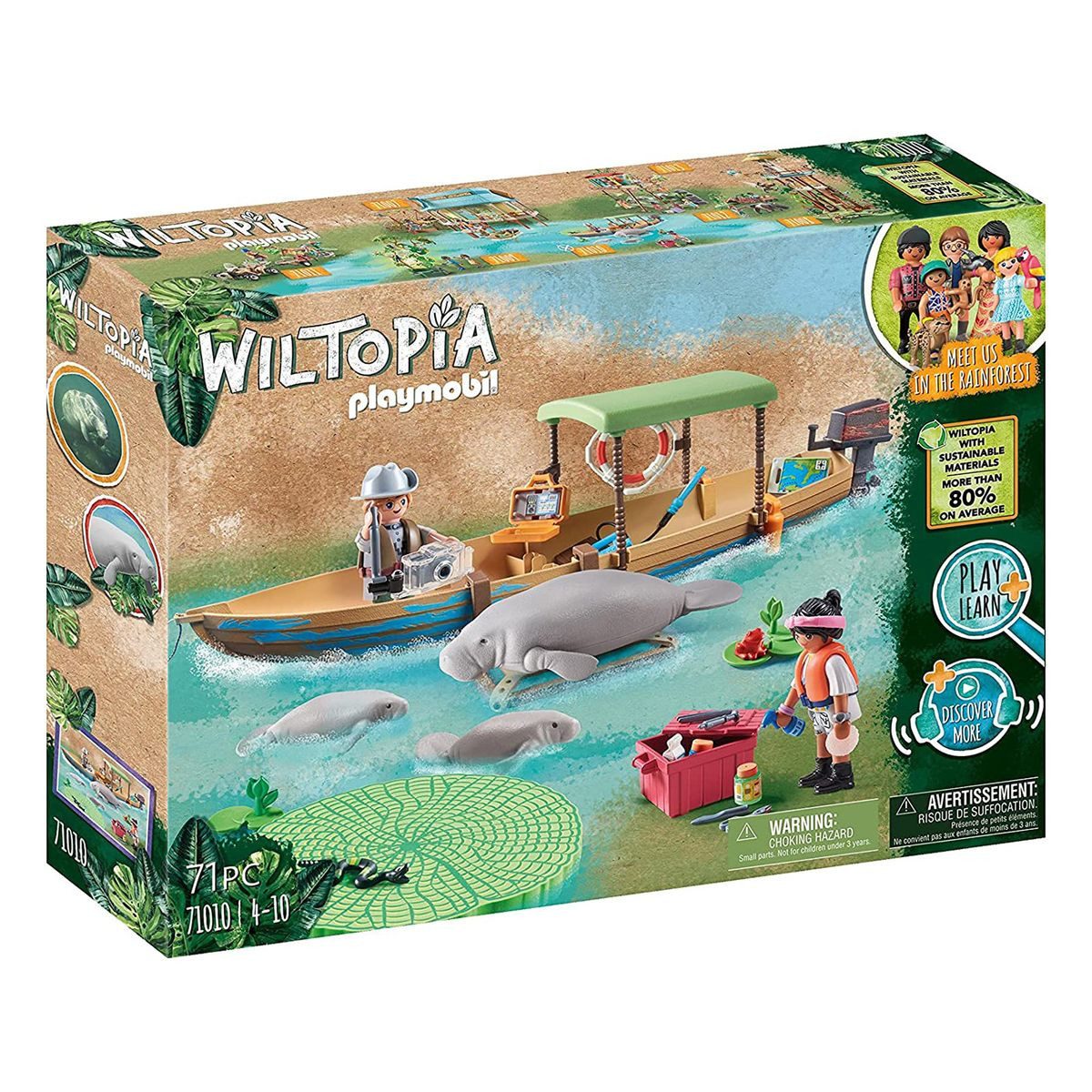 Playmobil® Spielwelt PLAYMOBIL® 71010 - Wiltopia - Bootsausflug zu den Seek günstig online kaufen