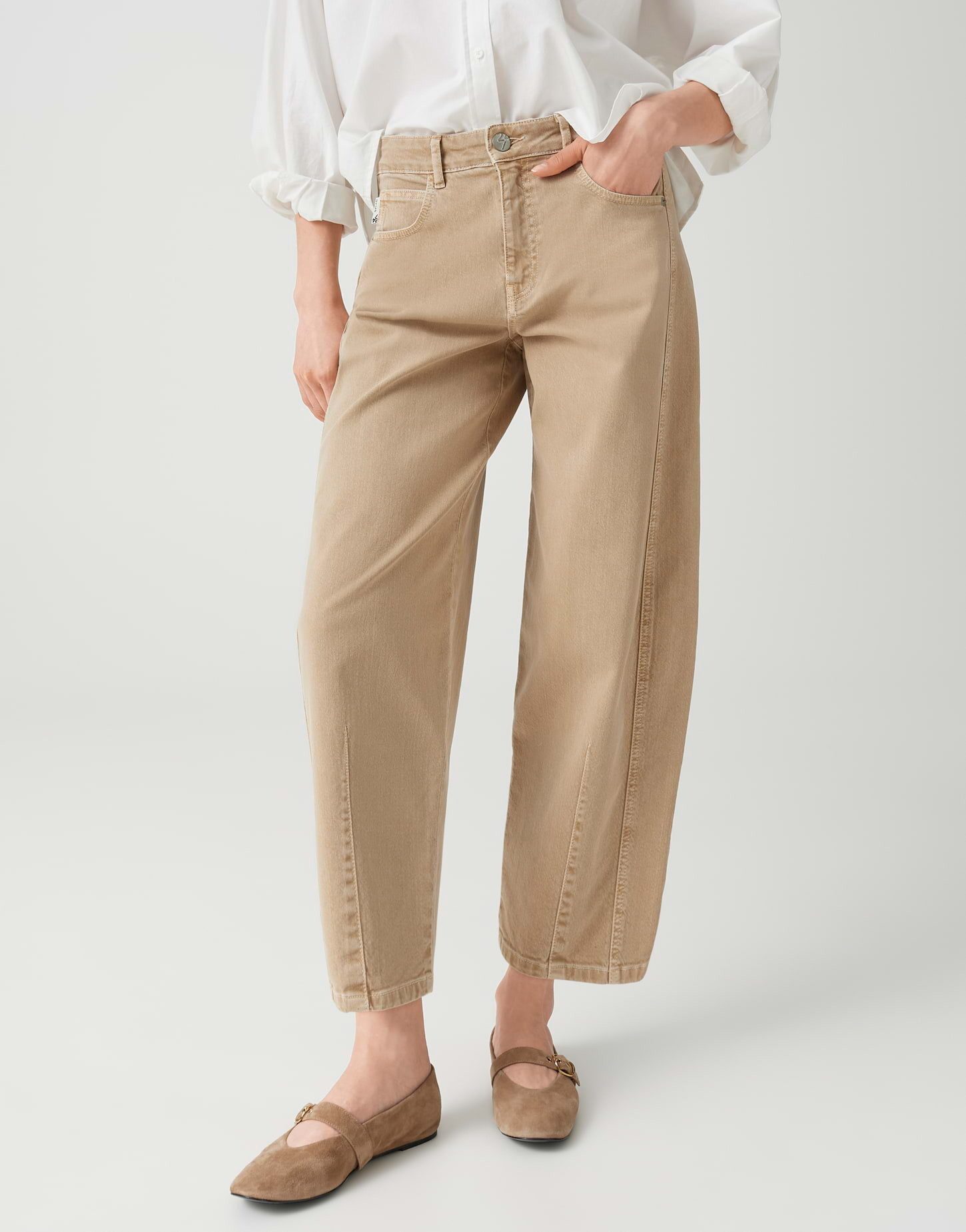 OPUS Relax-fit-Jeans Lissie bolde aus robustem Denim Ovale Beinform mit formstabilem Denim und 5-Pocket-Design