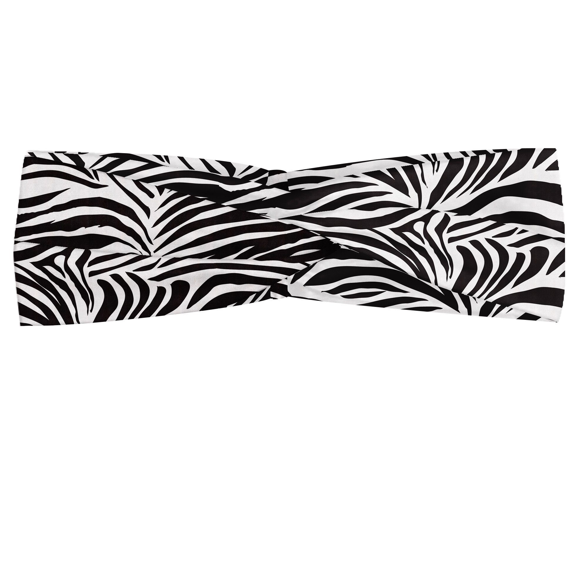 alltags Zebra-Linien Wilde Elastisch und Angenehme Abakuhaus accessories Stirnband Schwarz-Weiss