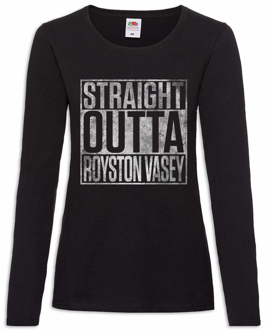 Urban Backwoods Langarmshirt Straight Outta Royston Vasey Damen Langarmshirt The Dark League Of (1-tlg) British Series Comedy TV