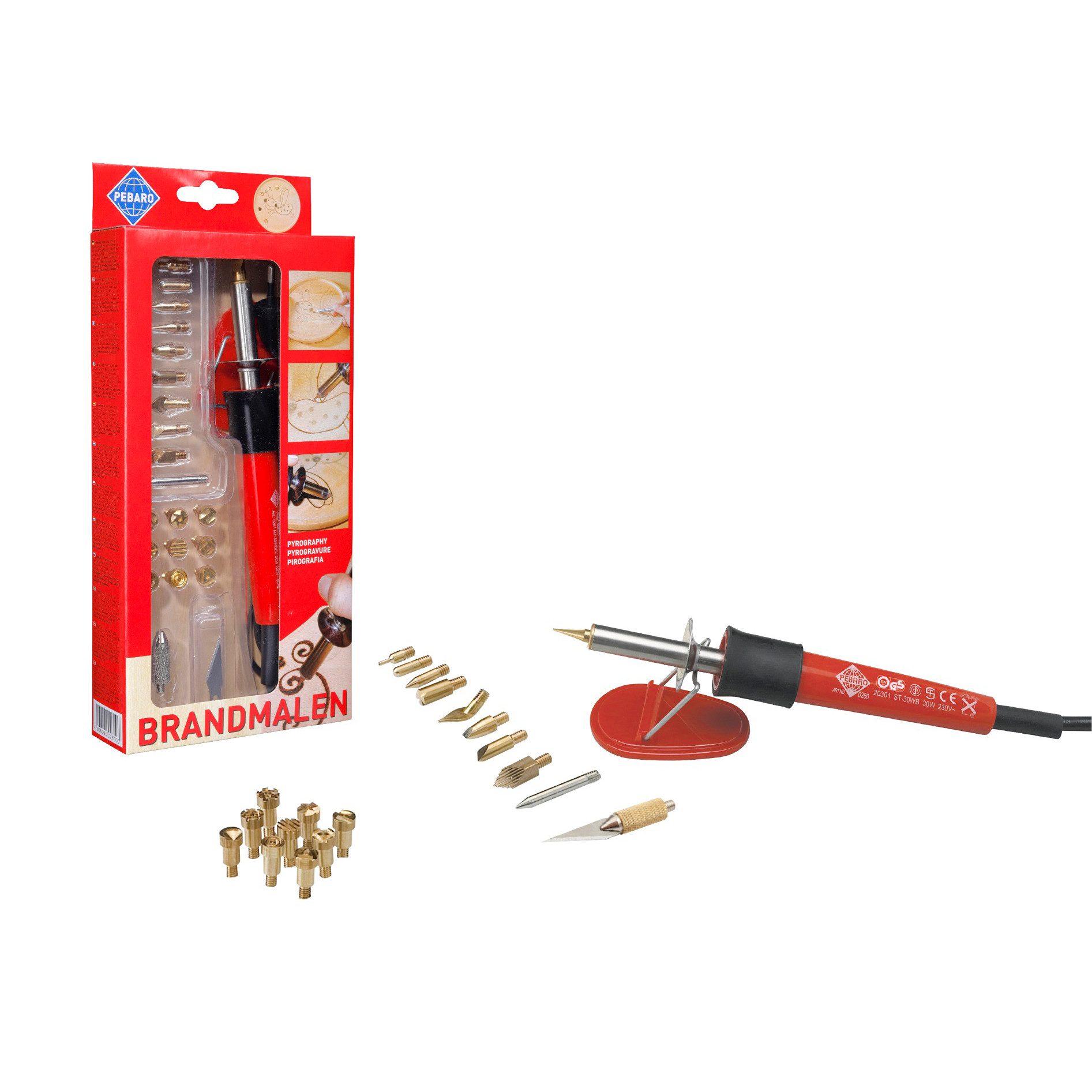 Pebaro Elektrowerkzeug-Set, inkl. 11 Brennspitzen günstig online kaufen
