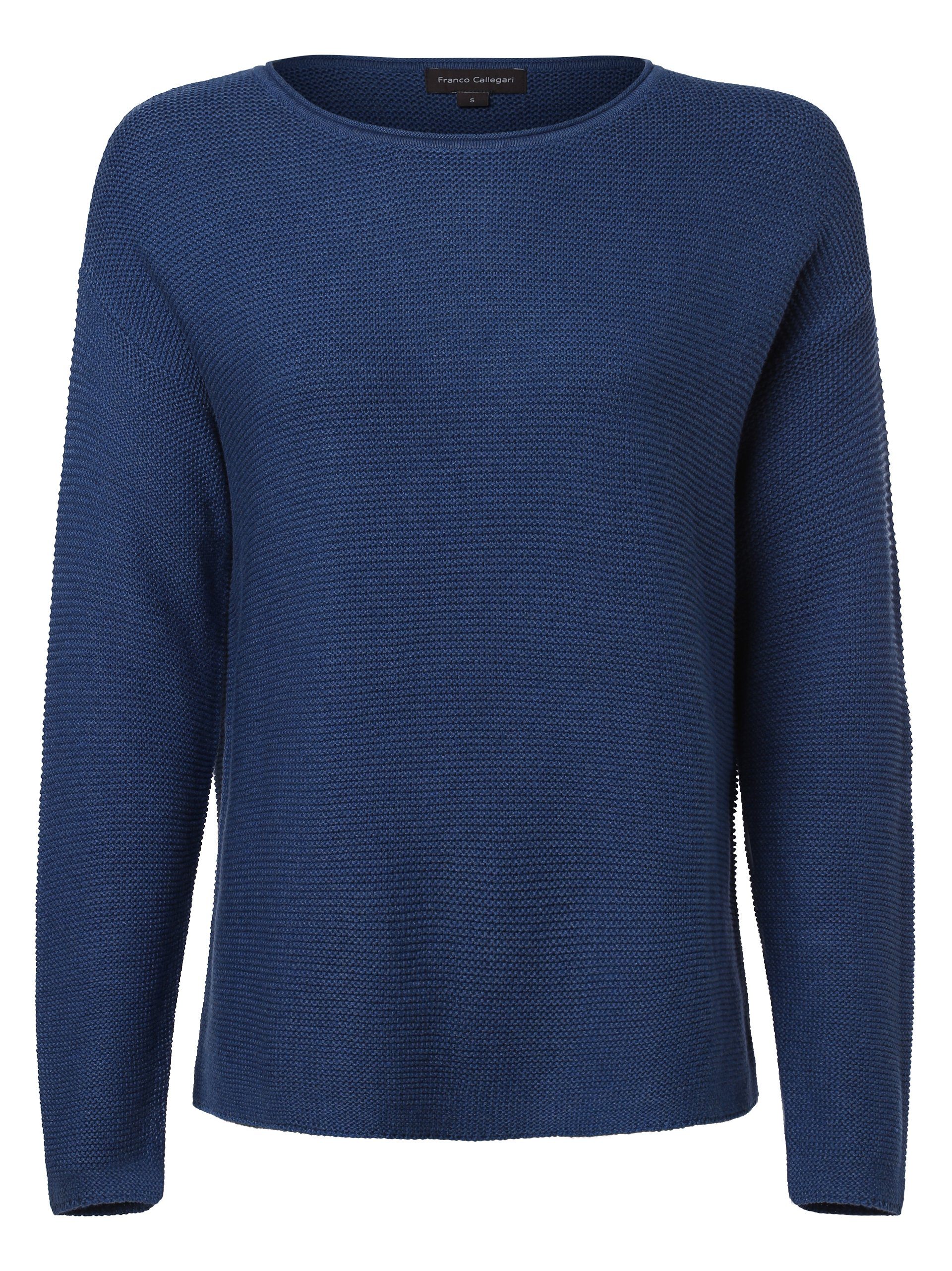 Franco Callegari blau Strickpullover