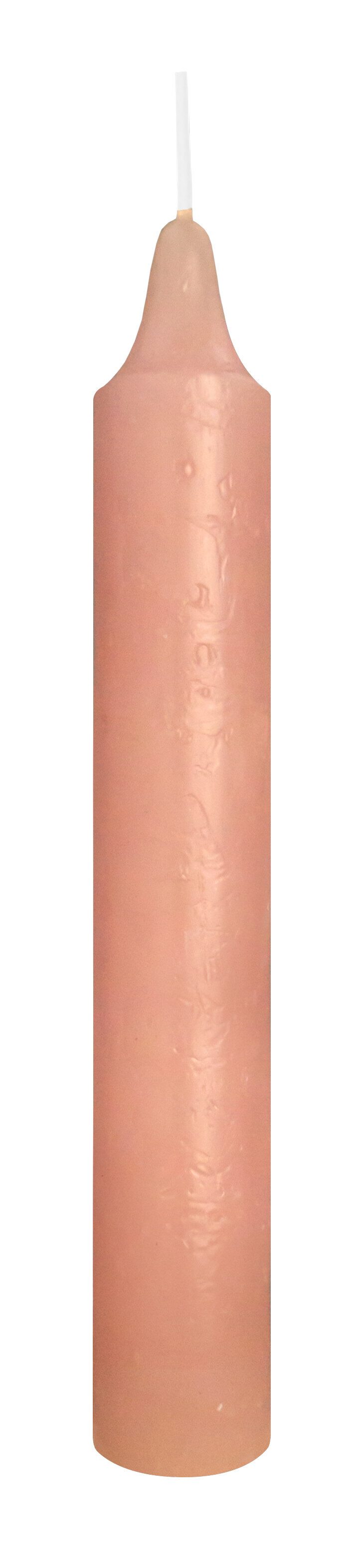 Wiedemann Kerzen Tafelkerze Marble Leuchterkerzen durchgefärbt Rosenholz 150 x 22 mm, 20er Set