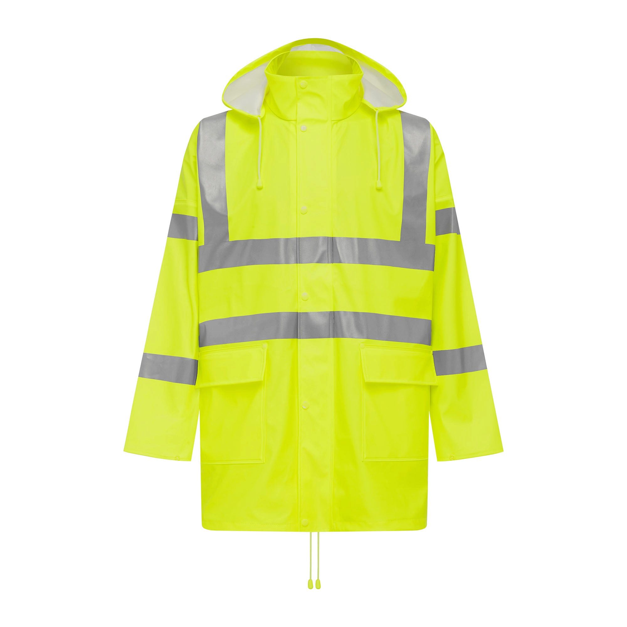 Bisley Workwear Regenjacke BISLEY FAHRENHEIT HI VIS Arbeitsregenjacke Wasserabweisend