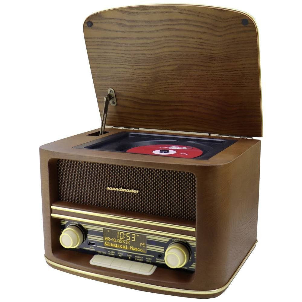 Soundmaster Nostalgie Stereo DAB+/UKW Radio mit, CD/MP3, USB, NR961 Radio (Inkl. Fernbedienung) – Bild 3 von 5