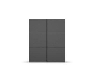 freiraum Schwebetürenschrank Aurelia in grau metallic - 175x210x59 (BxHxT)