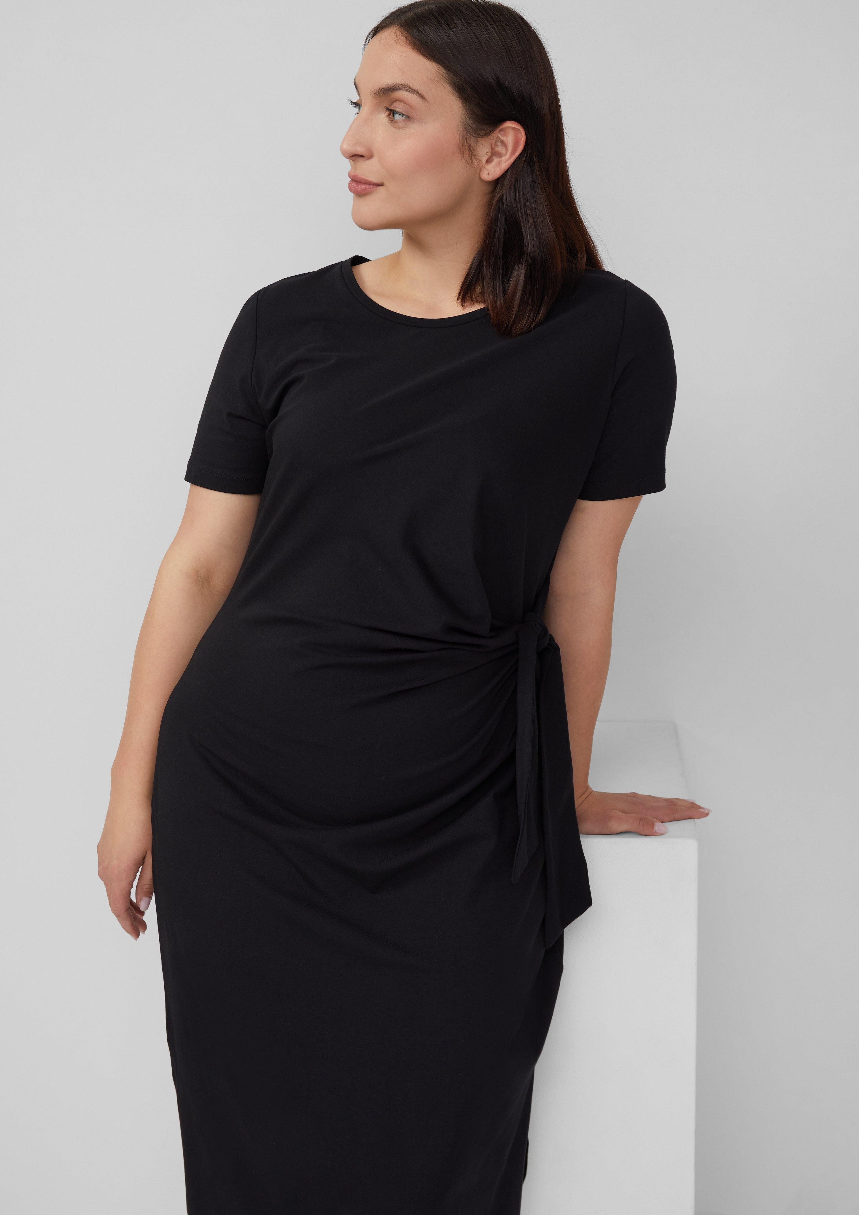 s.Oliver Maxikleid Jersey-Kleid mit Knotendetail und günstig online kaufen