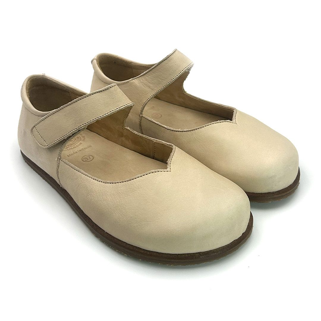 POLOLO Alma & Alina, bequemer Damen Barfußschuh aus pflanzlich gegerbtem Leder