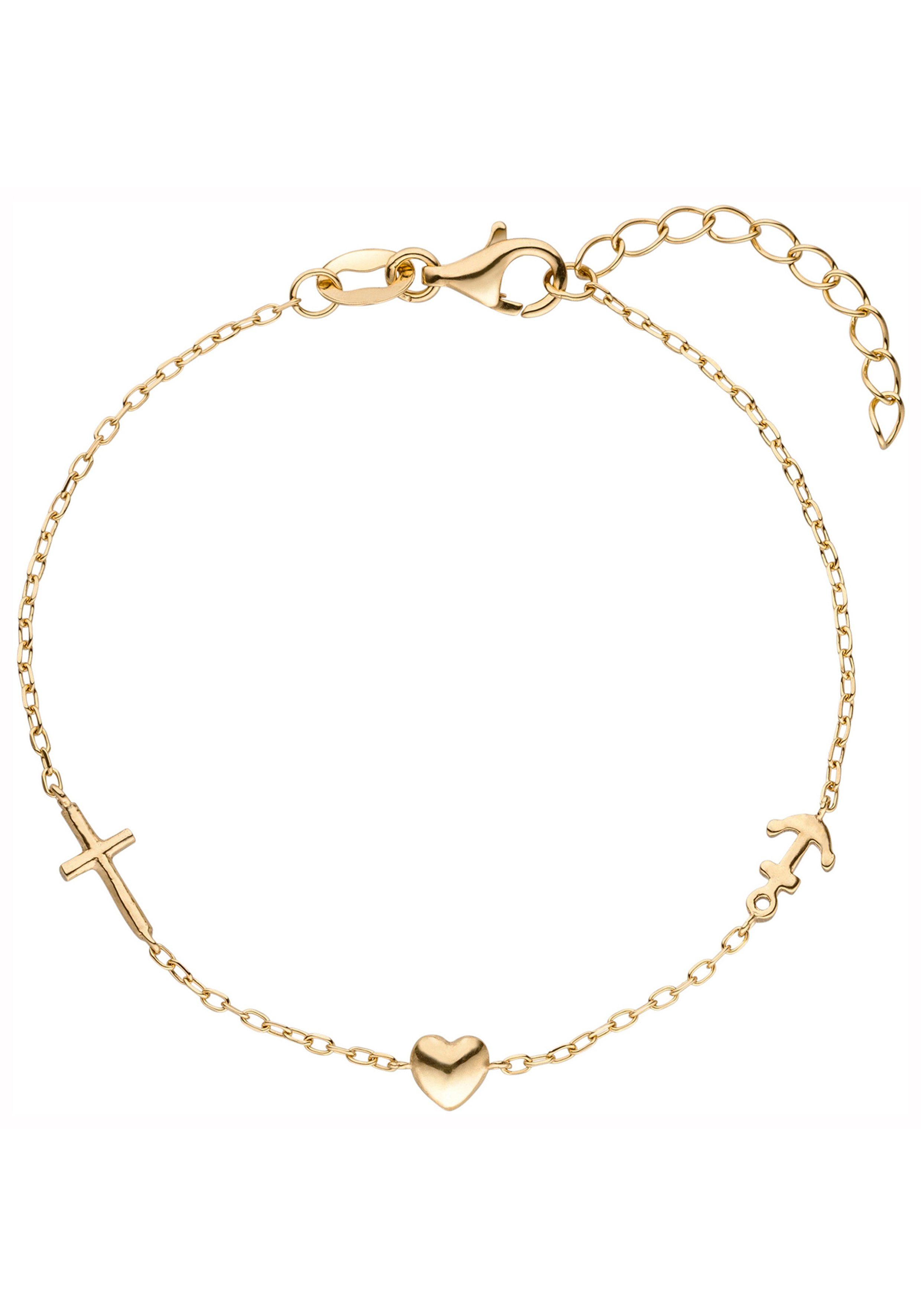 JOBO Armband Glaube Liebe Hoffnung, 925 günstig online kaufen