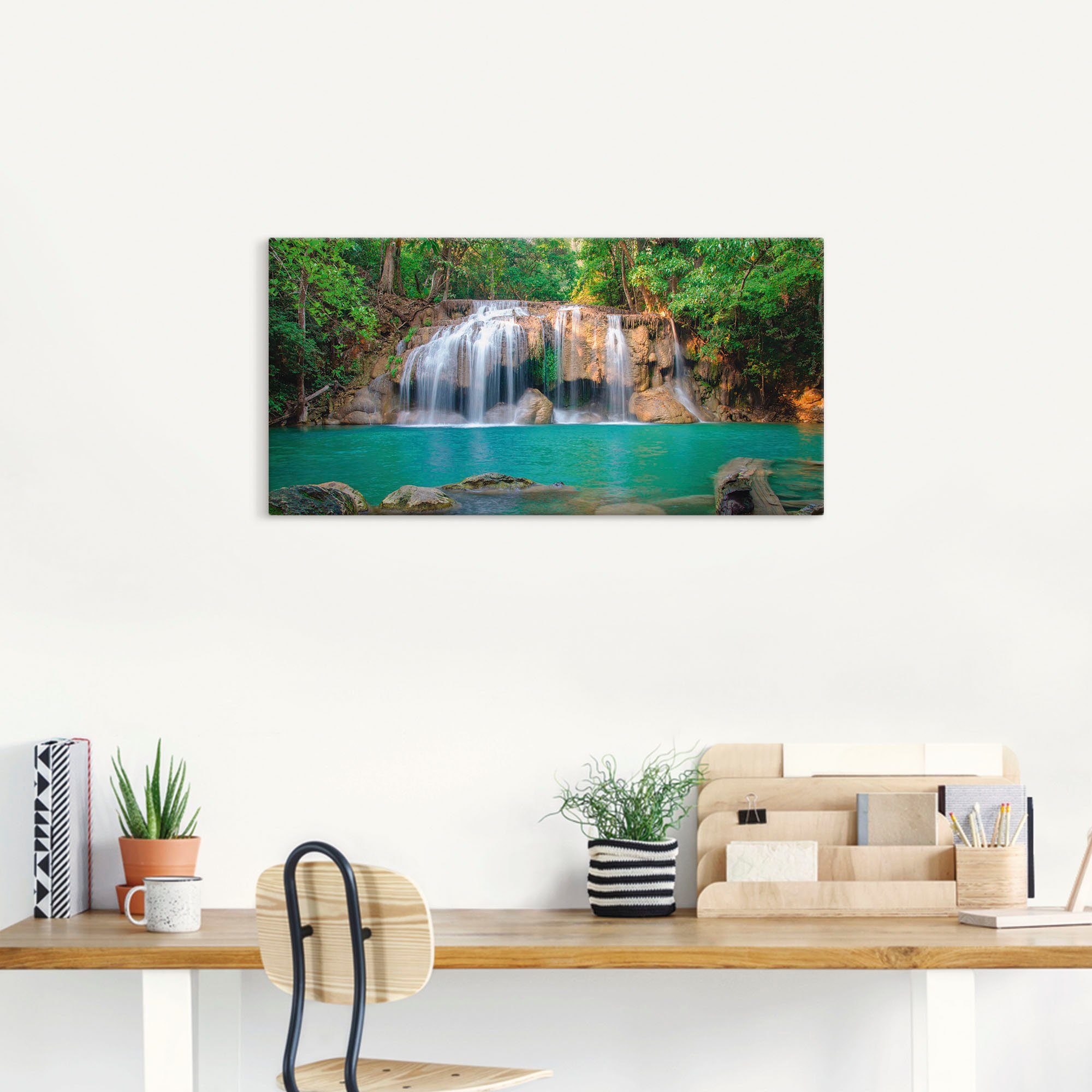 Wandaufkleber Artland Größen in Poster im St), versch. Park, Wald National Wandbild Leinwandbild, als oder Wasserfall Gewässer (1