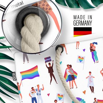 VOID Strandtasche (1-tlg), Love Pride People Fahnen Menschen Feier Gay pride flag parade club LG