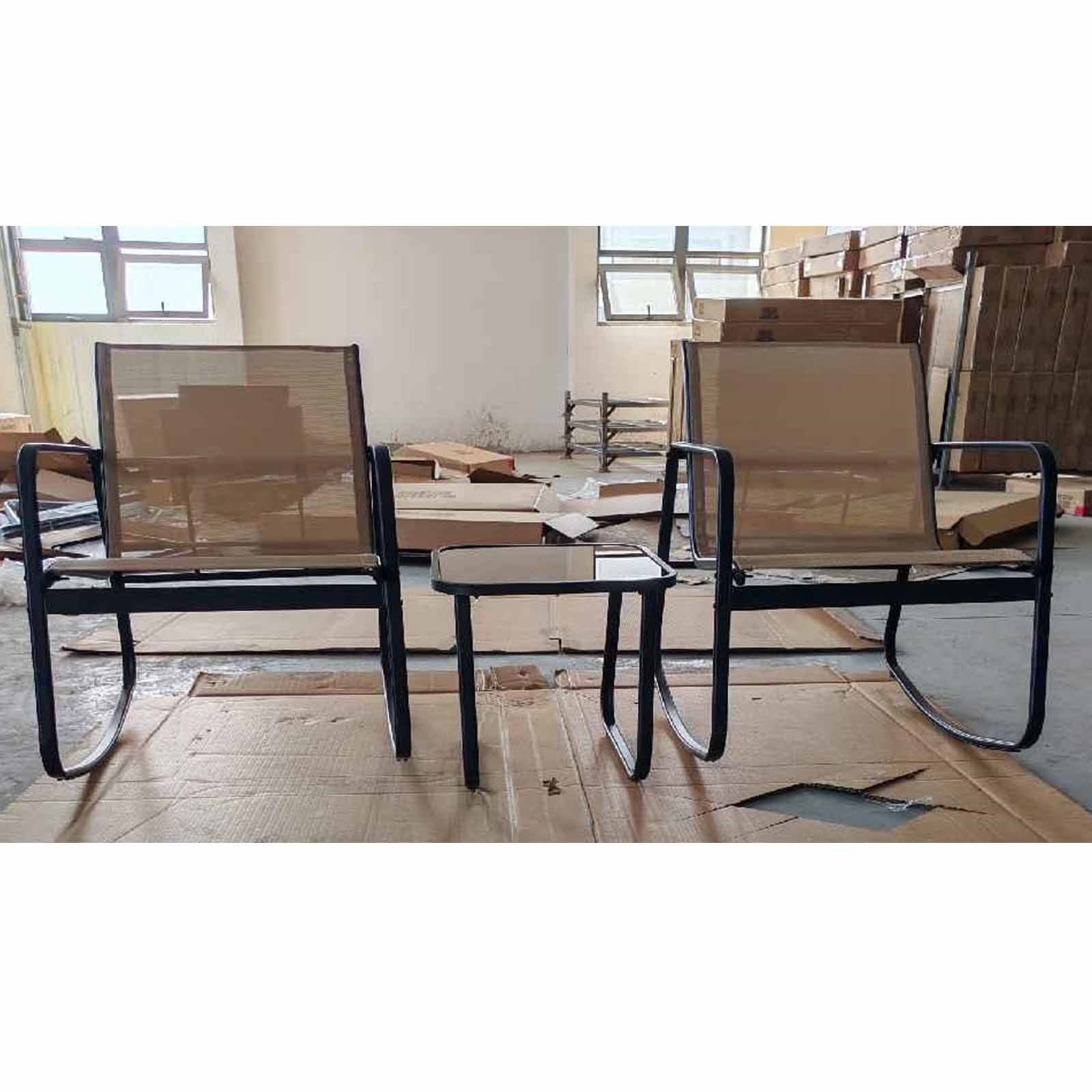 COSTWAY Sitzgruppe, (3-tlg), Balkonset mit 2 günstig online kaufen