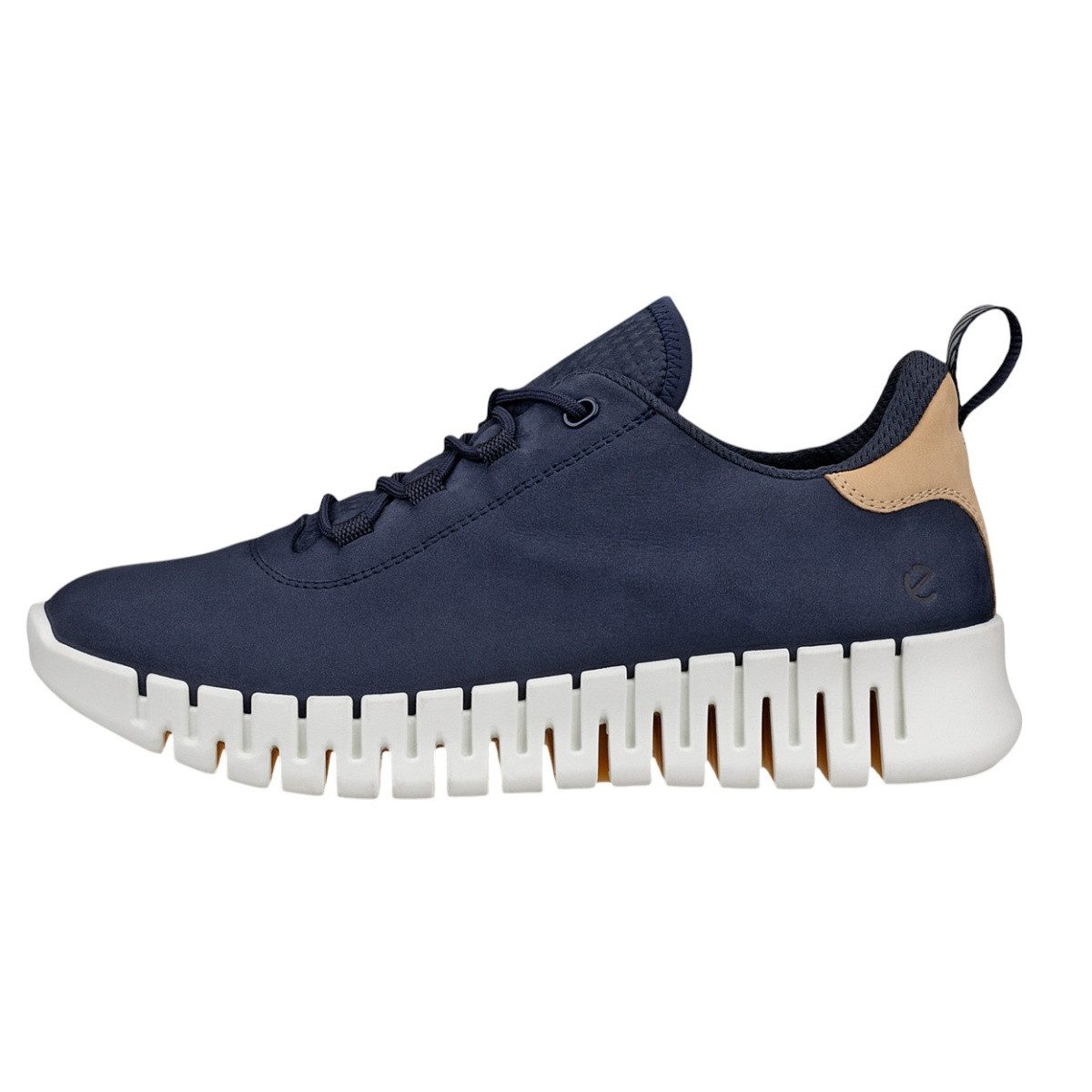 Ecco Gruuv Lea (weiches Nappaleder) navyblau Damen Sneaker günstig online kaufen