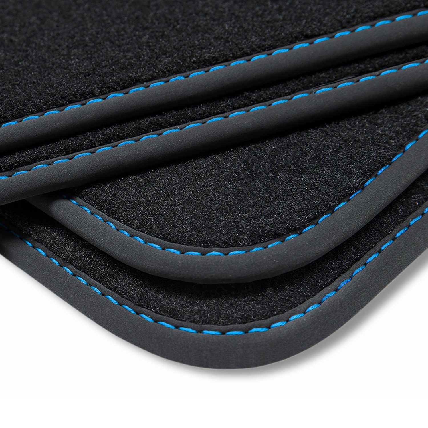 Velours 2 Auto-Fußmatten Blau teileplus24 Tucson mit V419 kompatibel TL Hyundai 2015-2020 Fußmatten
