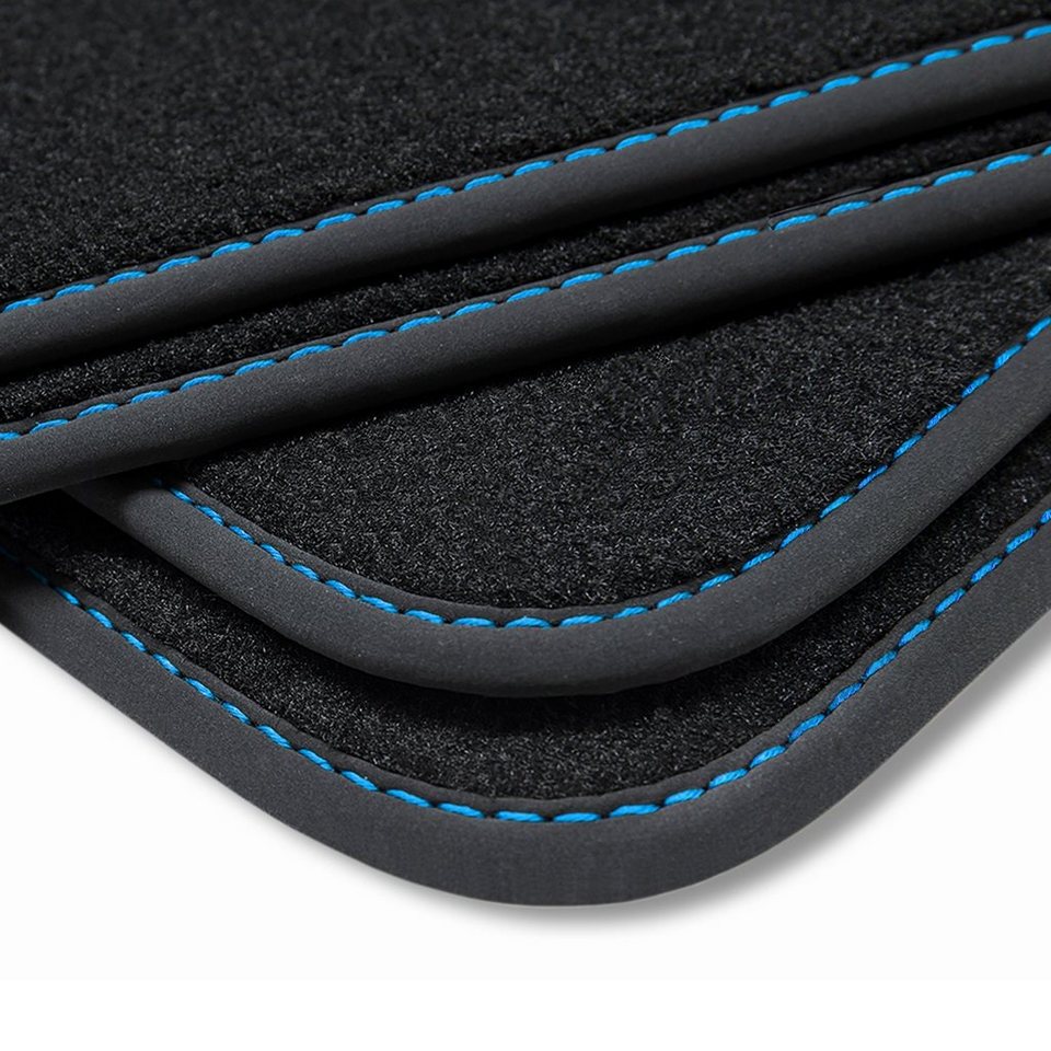 teileplus24 Auto-Fußmatten V419 Velours Fußmatten kompatibel mit Hyundai  Tucson 2 TL 2015-2020