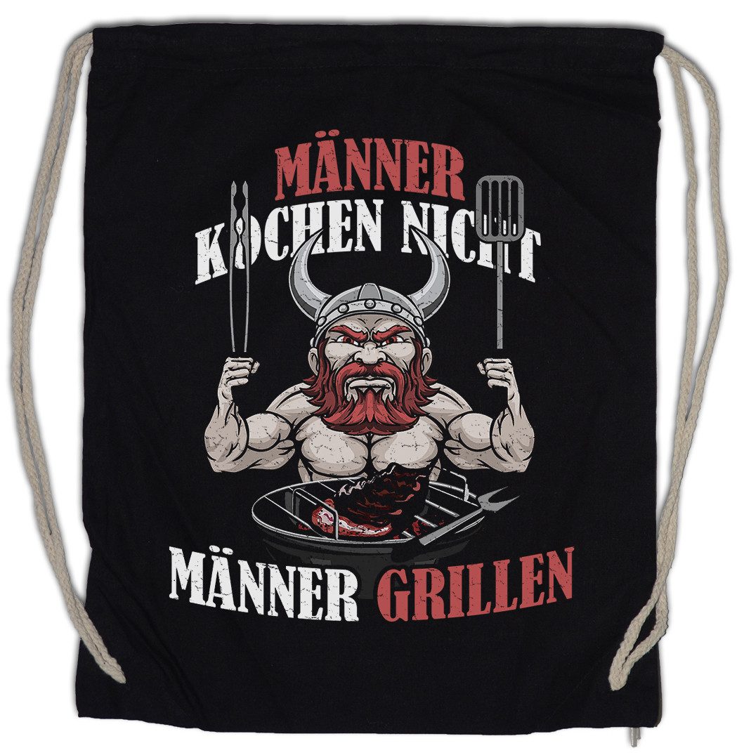 Turnbeutel Männer Grillen Turnbeutel BBQ Mann Fleisch Steak Beef Vikings Wikinger