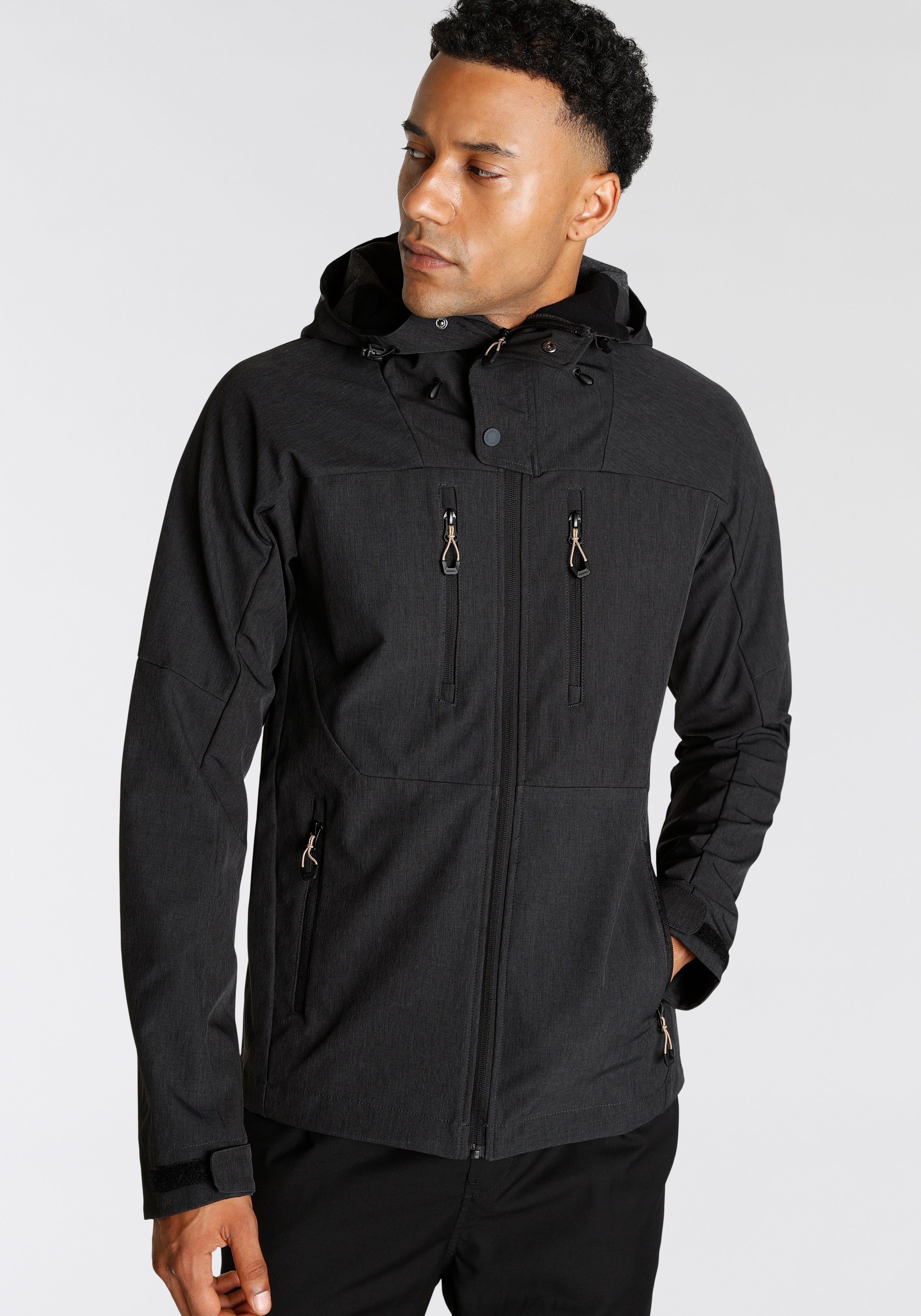 Icepeak Softshelljacke H SOFTSHELLJACKE MONTROSE anthracite