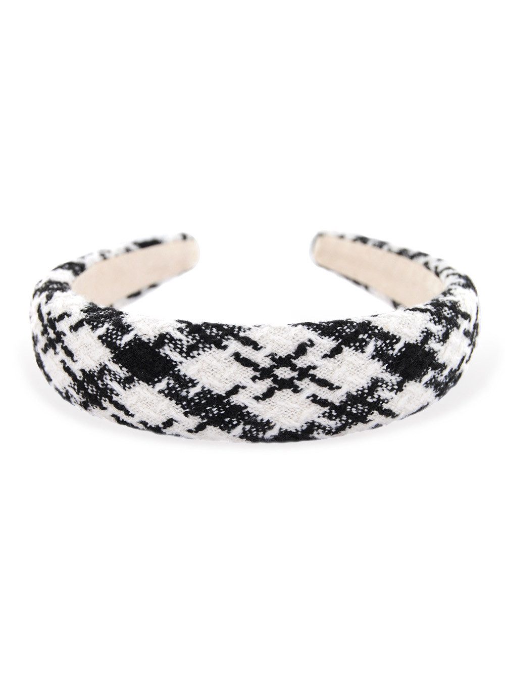 axy Haarreif Haarreif aus Tweed Stoff gepolstertes, Vintage Tweed Stoff Damen Haareifen Haarband